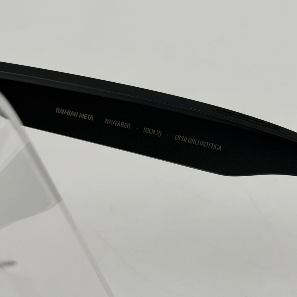 Ray-Ban Meta Wayfarer RW4012 Gen 2 Shiny Black AI Smart Glasses w/ Charging Case