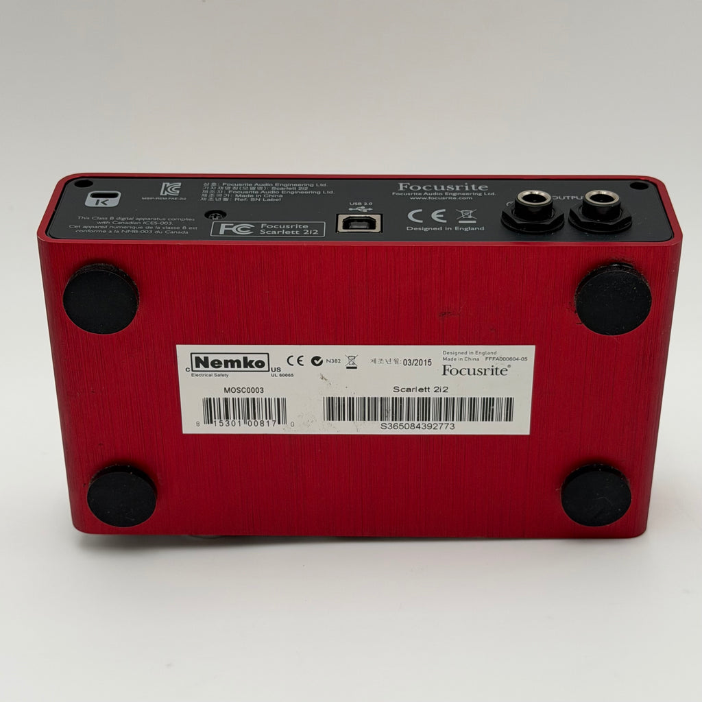 Focusrite Scarlett 2i2 2nd Gen USB Audio Interface