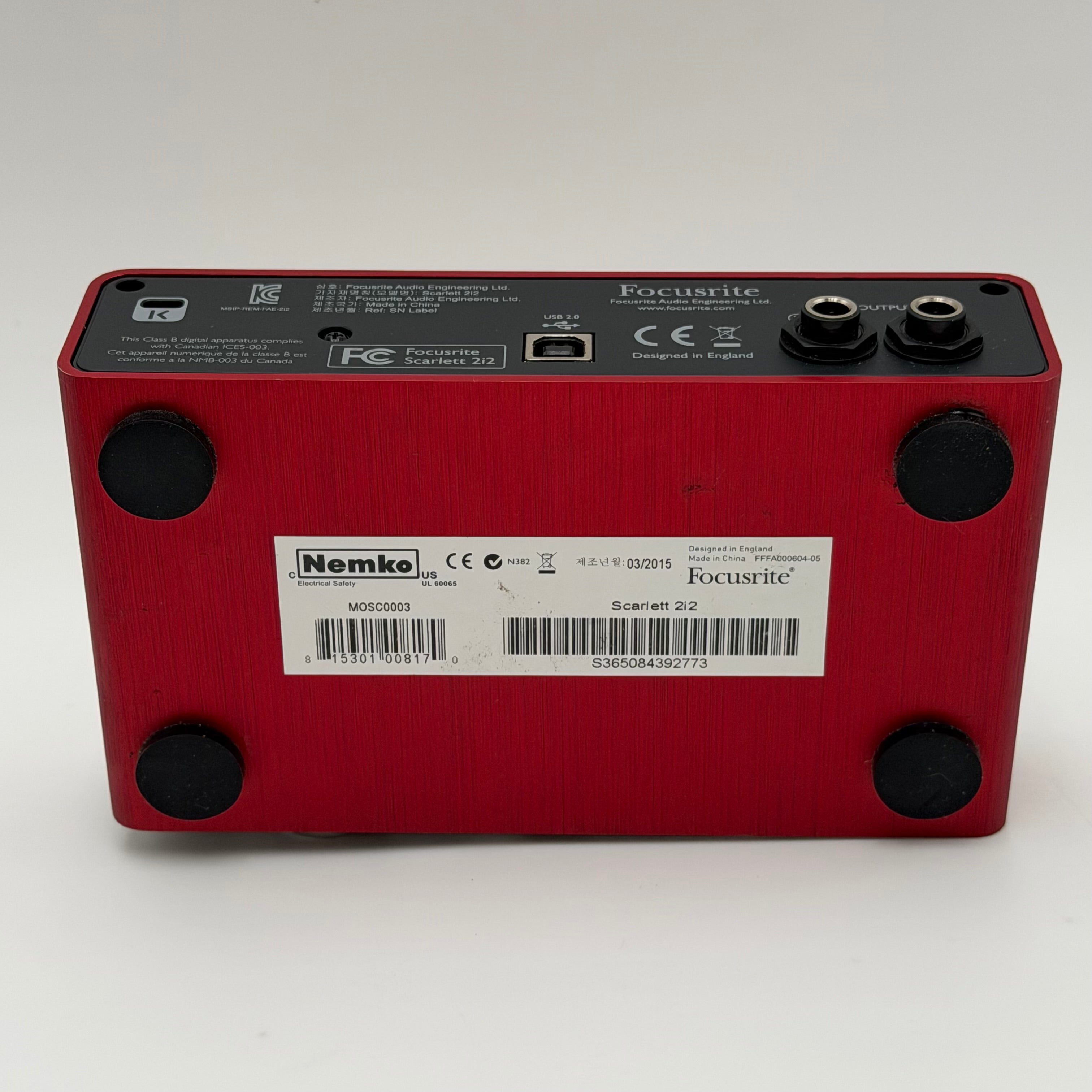 Focusrite Scarlett 2i2 2nd Gen USB Audio Interface