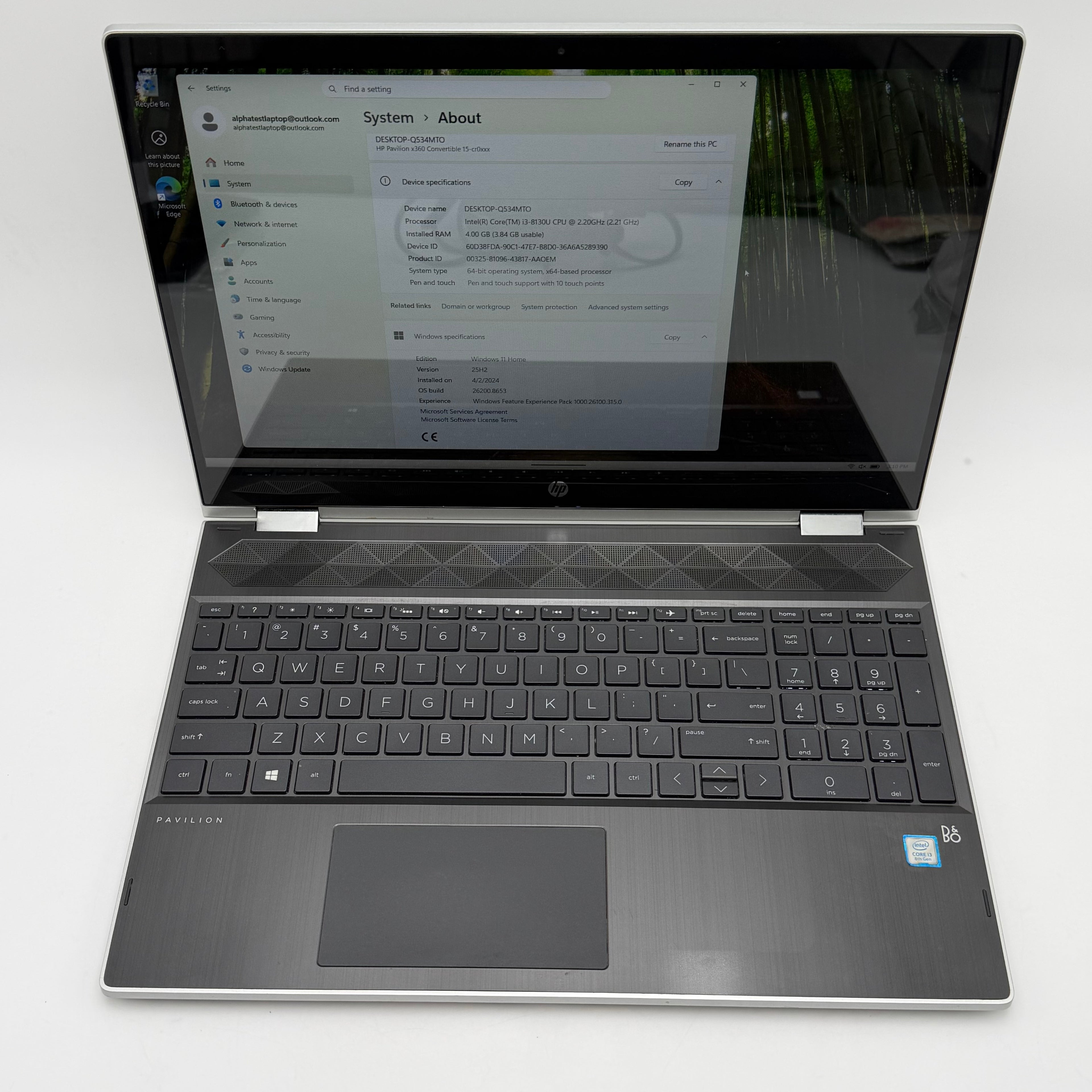 NY09-59185 HP Pavilion x360 15-cr0037wm Laptop