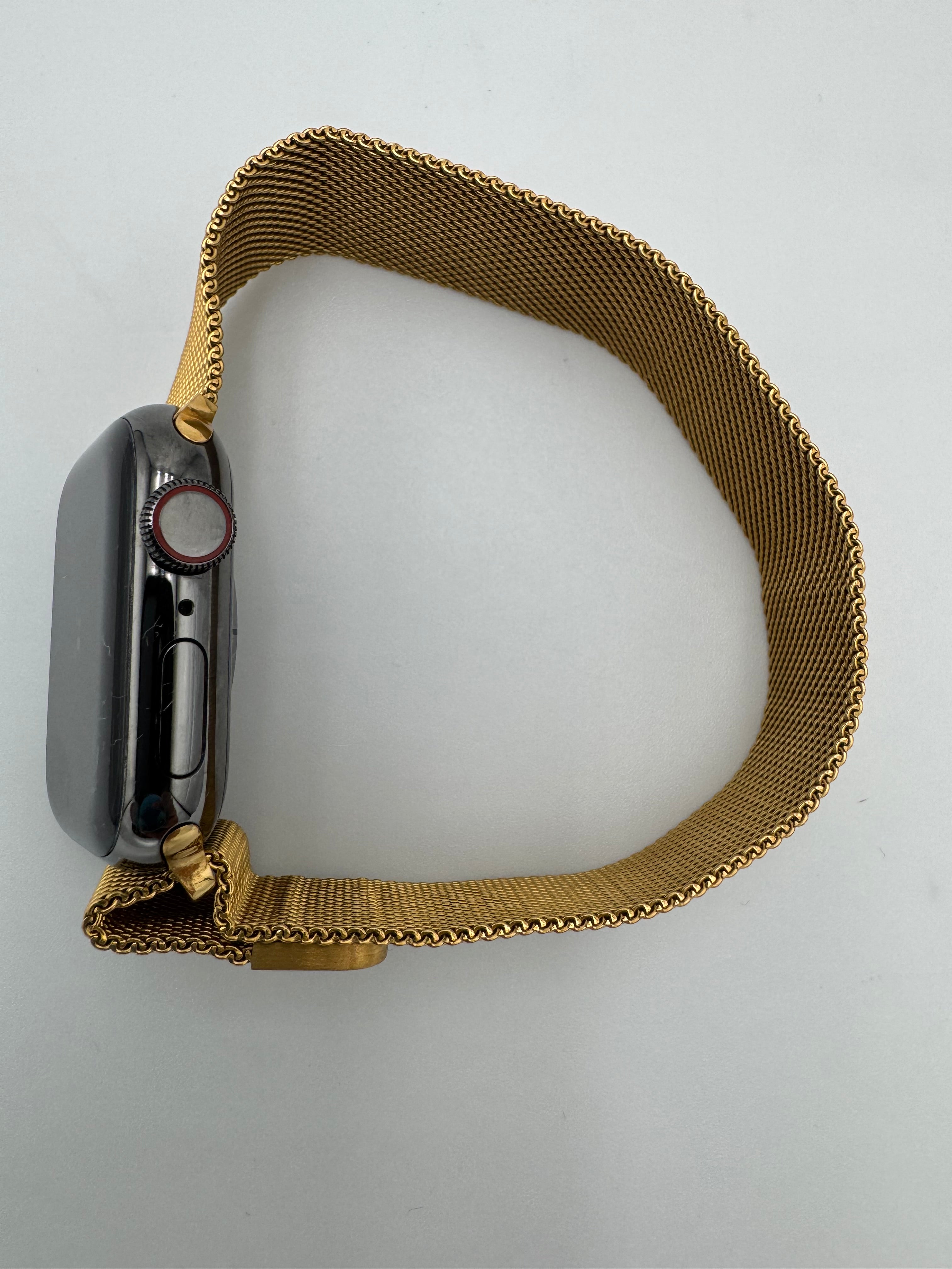 Apple Watch Series 7 A2475 (2021) 41mm GPS Cellular Gold Milanese Loop Unlocked