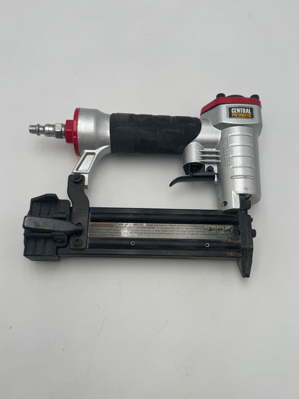 Central Pneumatic 23 Gauge Air Pin Nailer, Silver