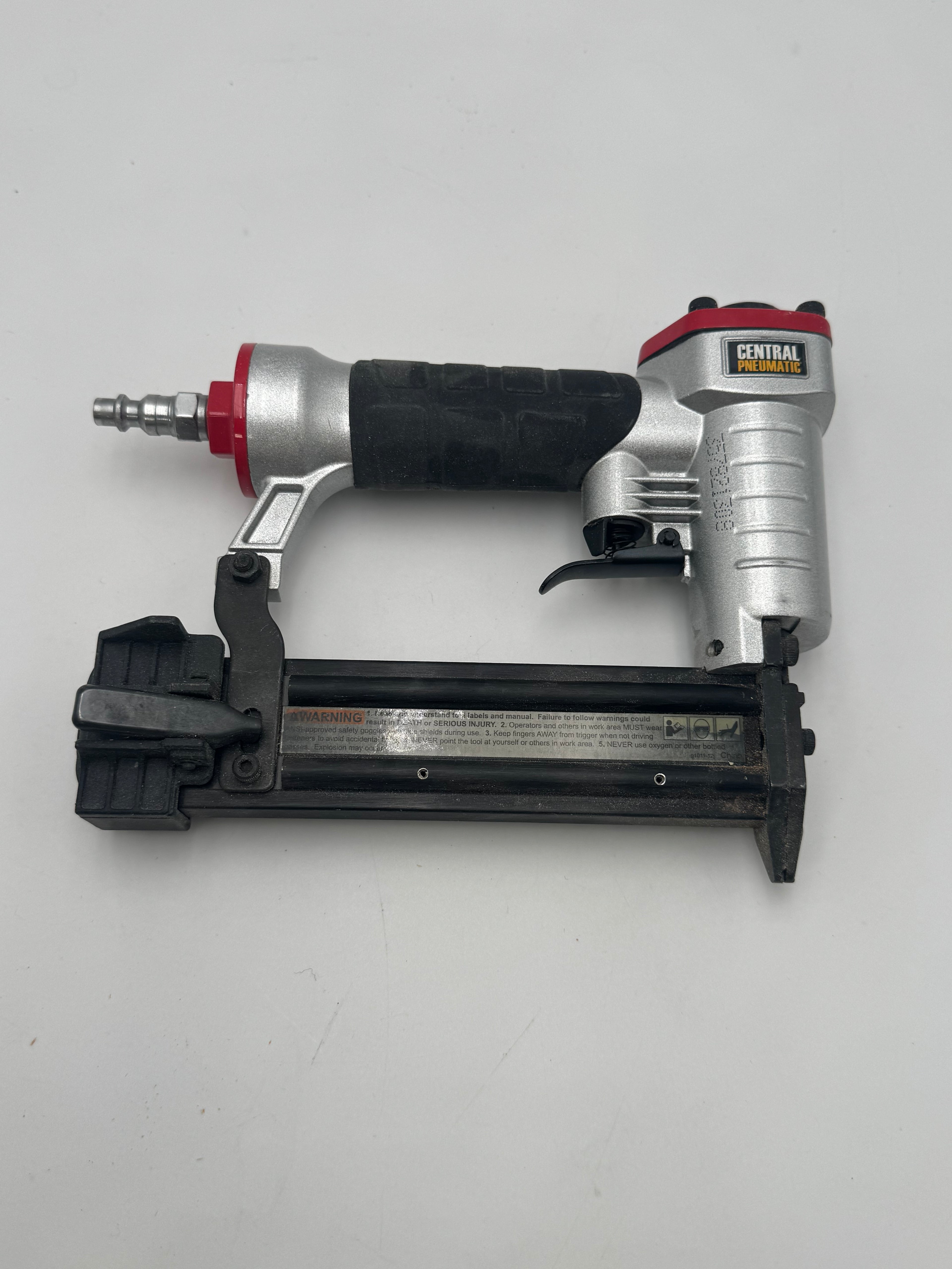 Central Pneumatic 23 Gauge Air Pin Nailer, Silver