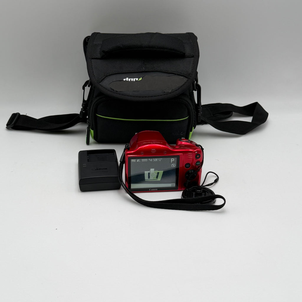 Canon PowerShot SX420 IS Digital Camera Red Used - A