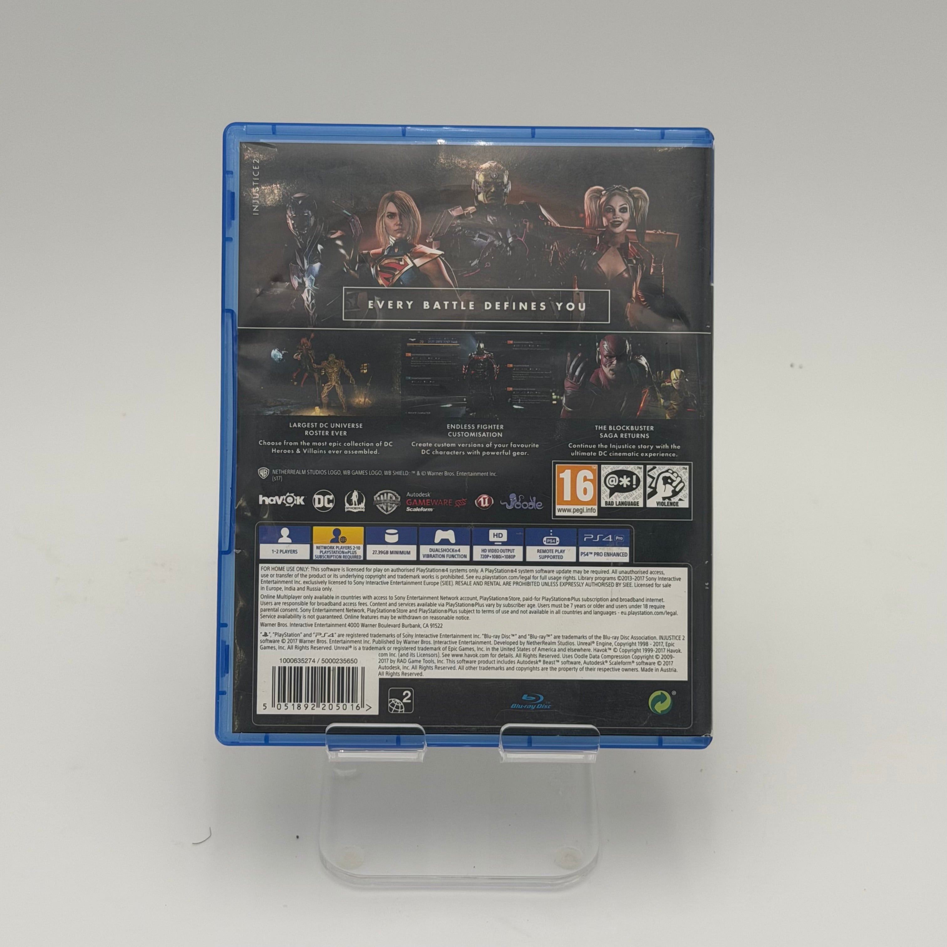 Injustice 2 (Sony PlayStation 4, 2017) - Complete