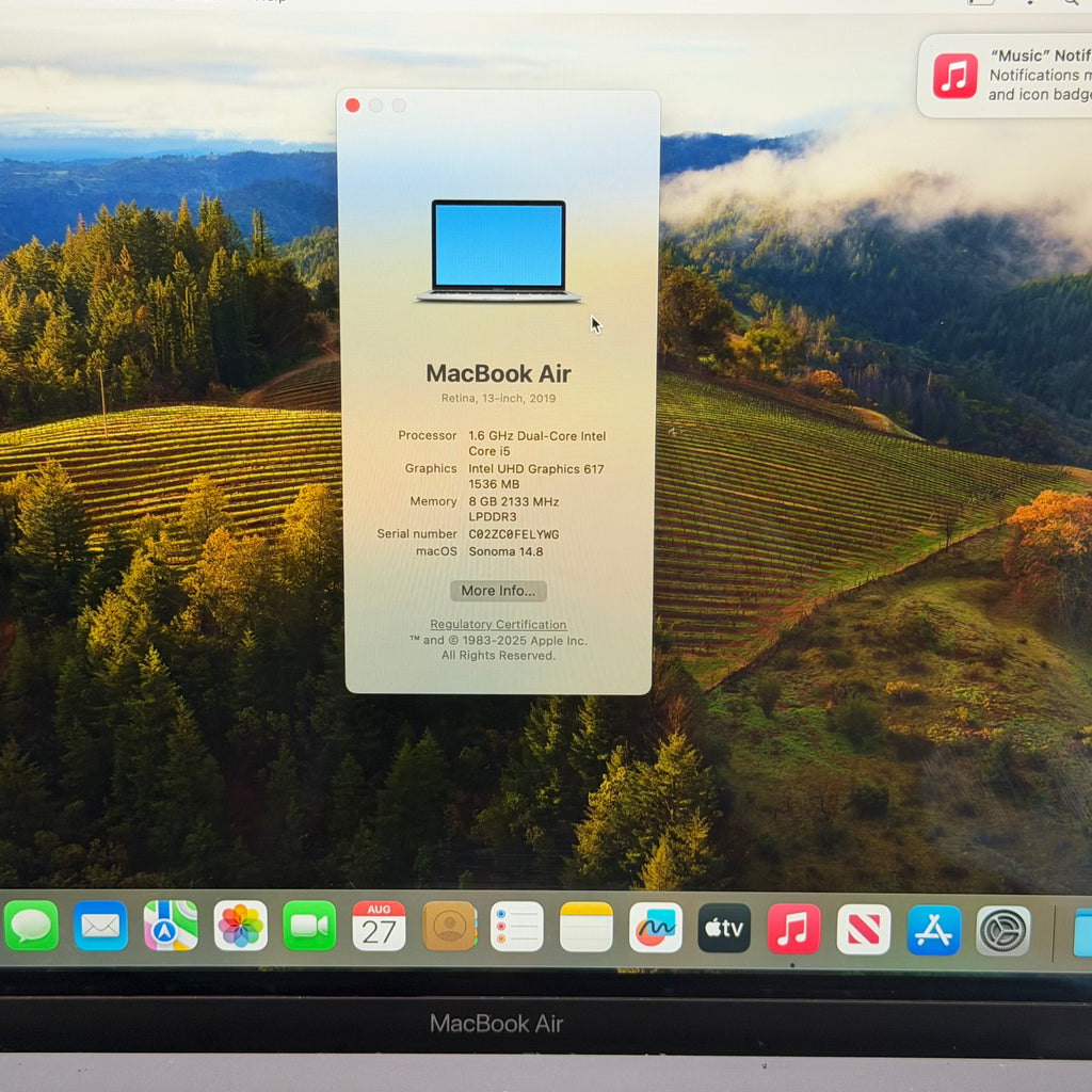 Apple MacBook Air 13" A1932 2019 Laptop Used - B
