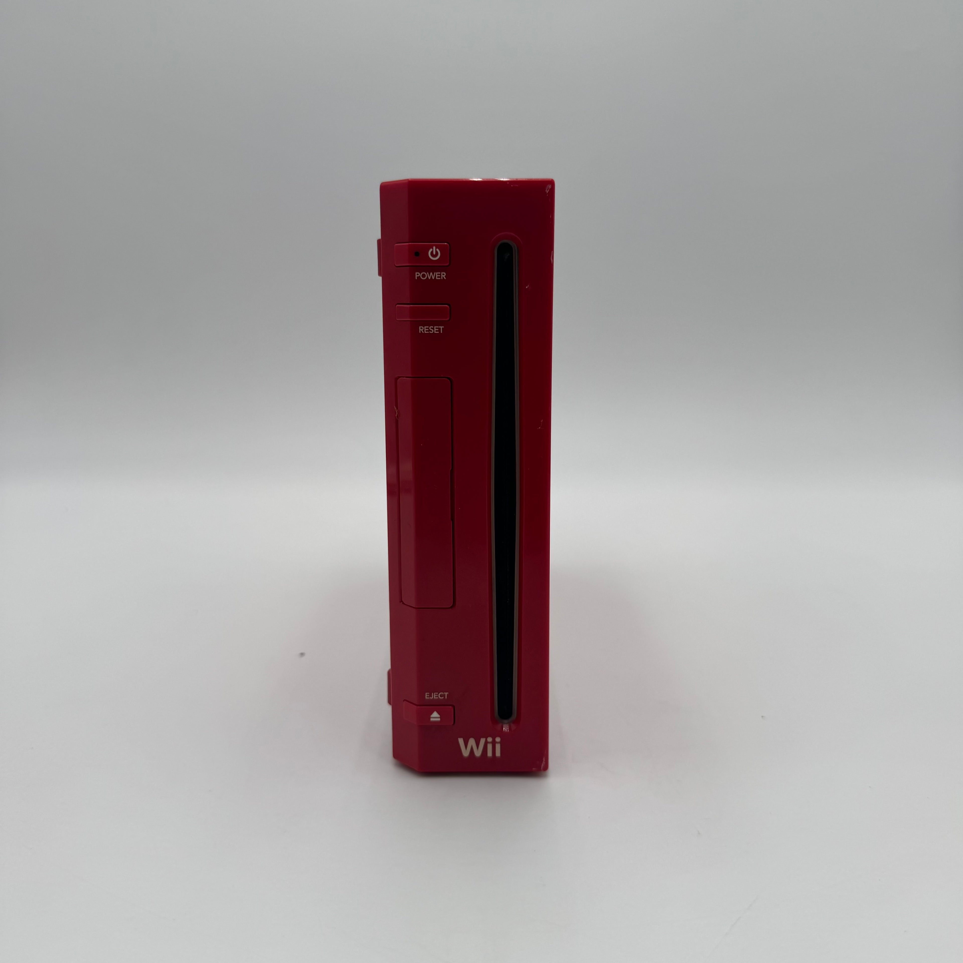 Nintendo Wii Limited Edition Red (RVL-001) Video Game System ONLY- Tested/Working