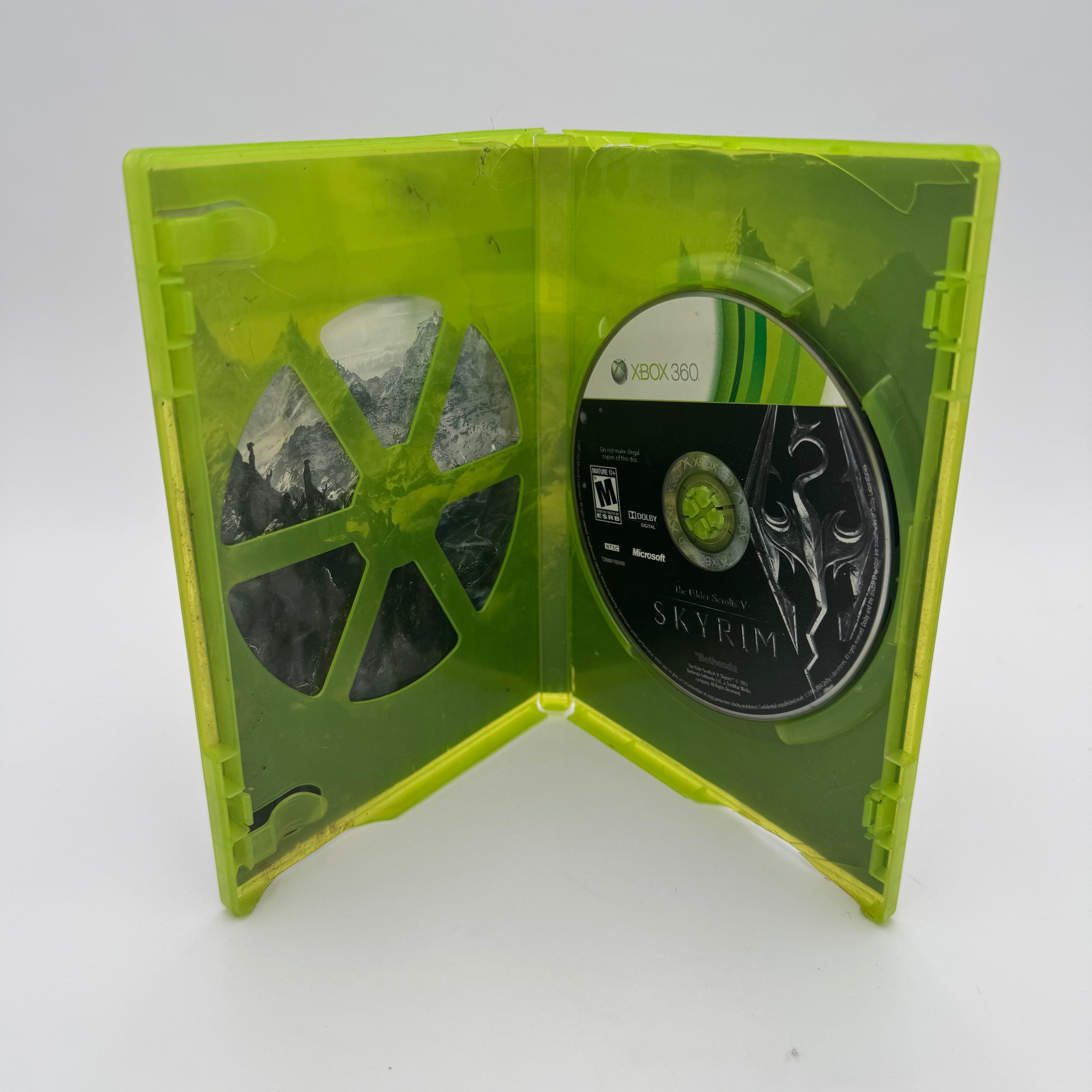 The Elder Scrolls V Skyrim (Xbox 360) - Complete In Box CIB - TESTED & WORKS