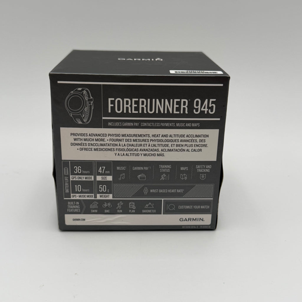 Garmin Forerunner 945 GPS Running Heartrate Watch Black