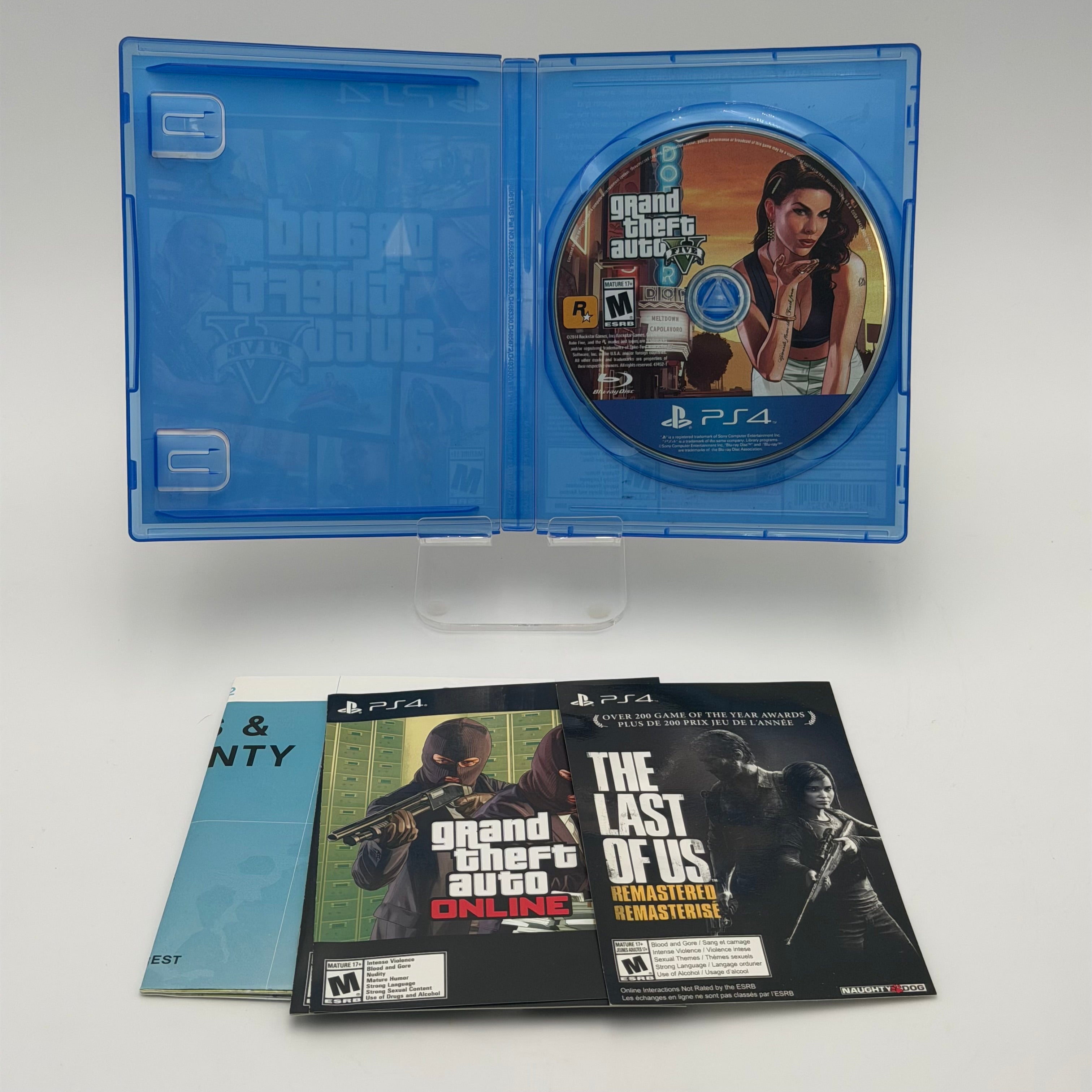 Grand Theft Auto V 5 (Sony PlayStation 4 PS4, 2014) CIB W/ Map