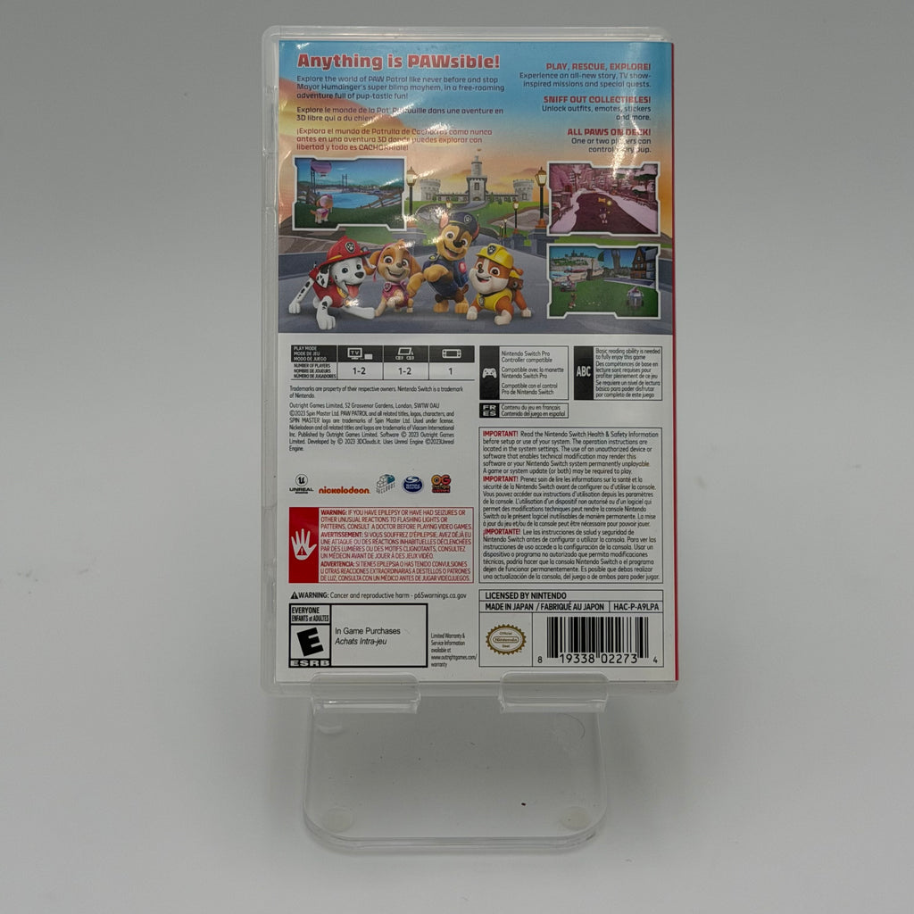 Nintendo Switch Paw Patrol World Video Game