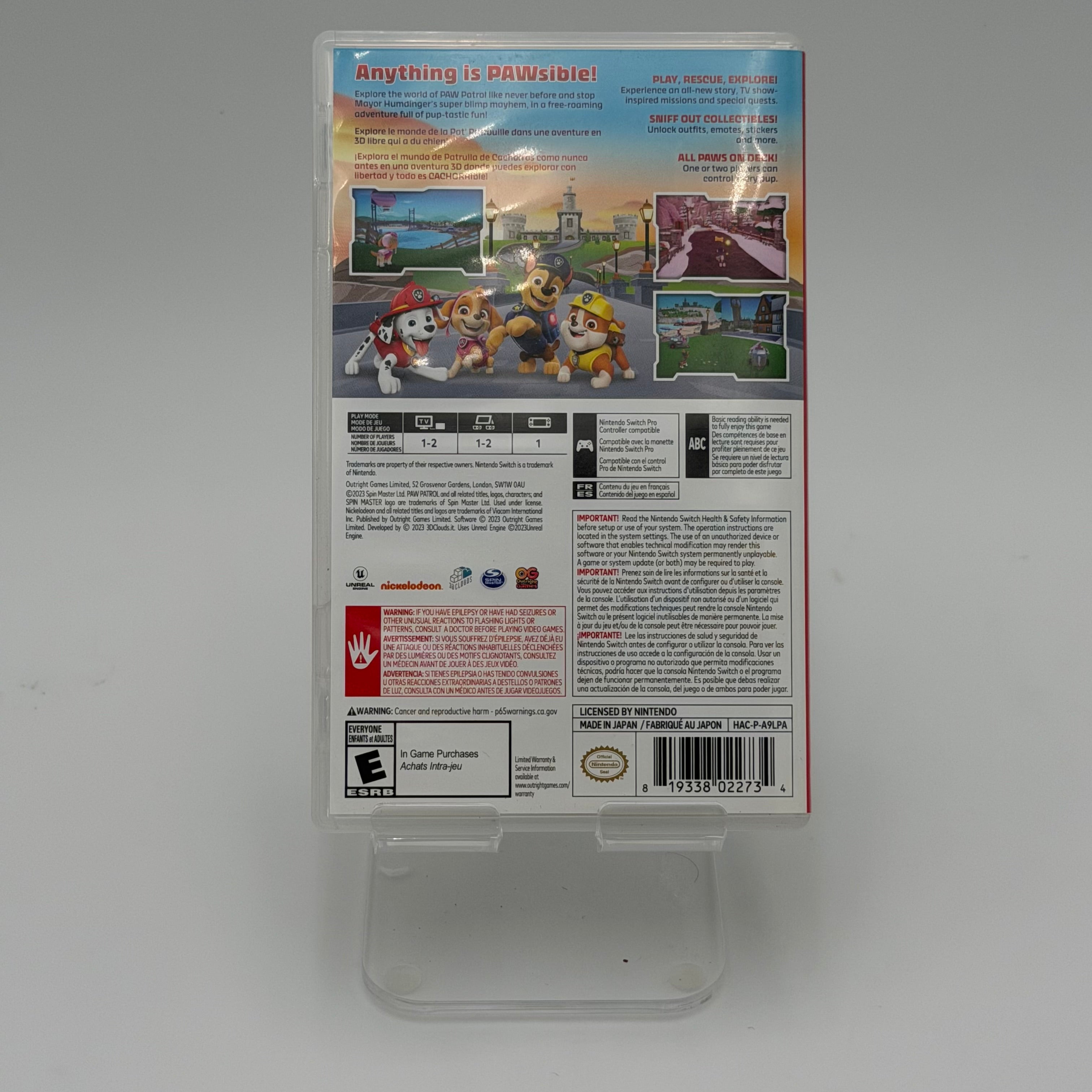 Nintendo Switch Paw Patrol World Video Game