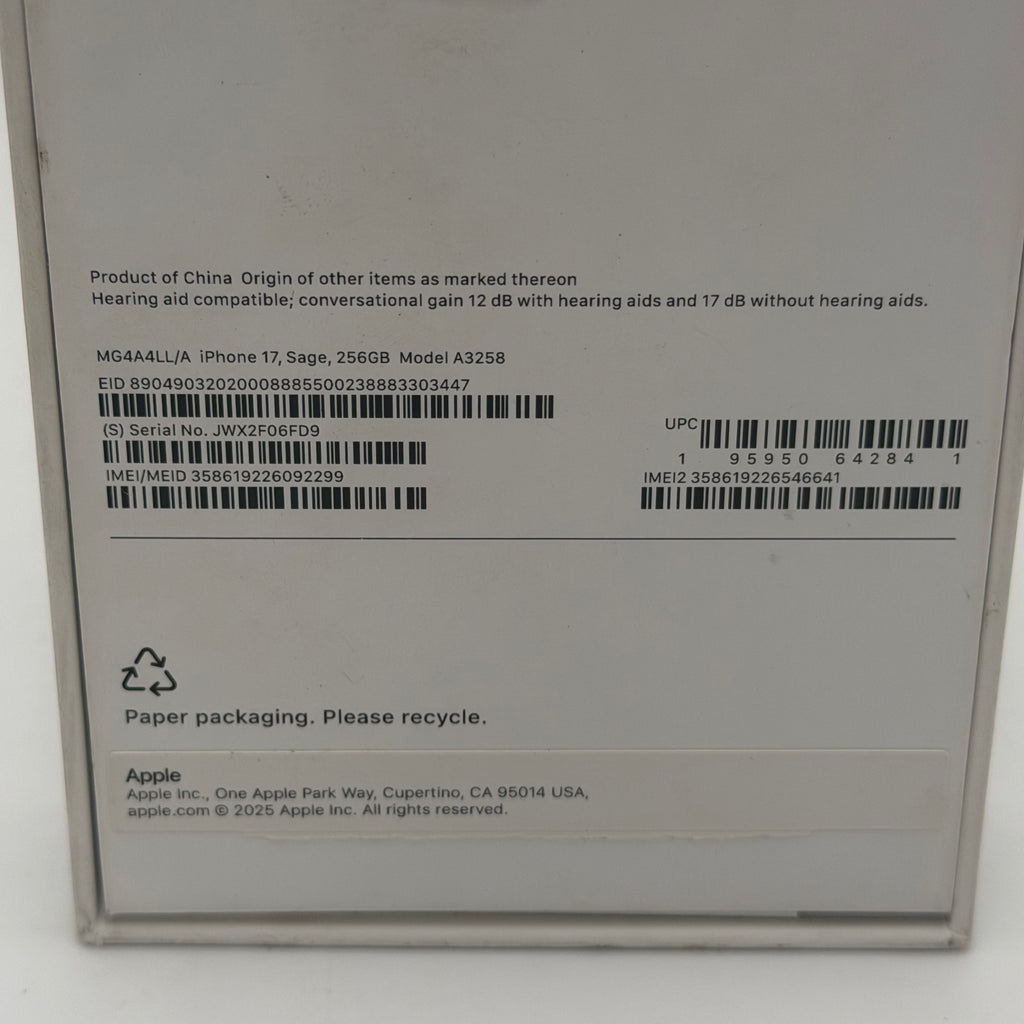 Apple iPhone 17 Green Used - A