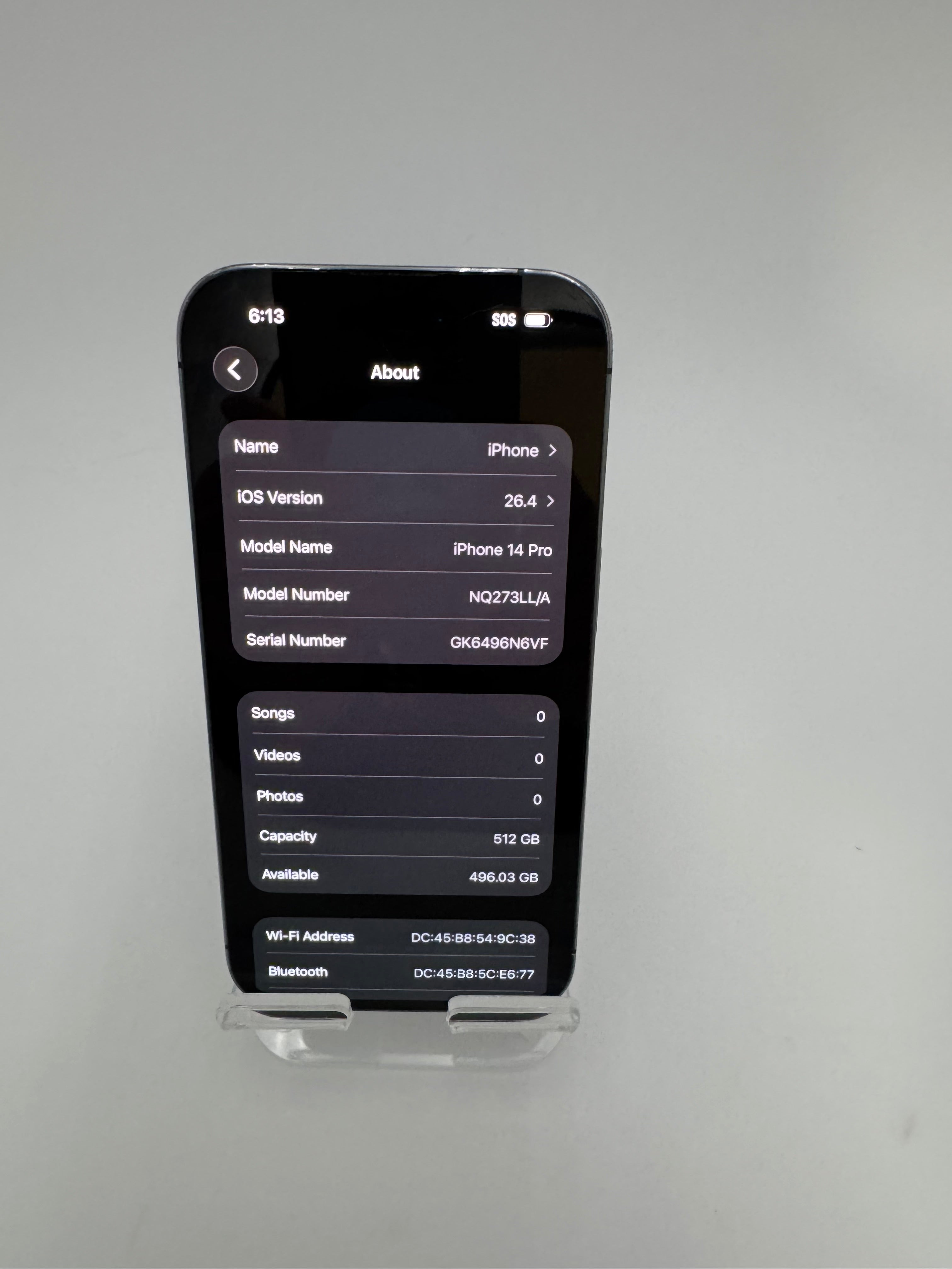 Apple iPhone 14 Pro 512GB Unlocked Purple - Used C READ