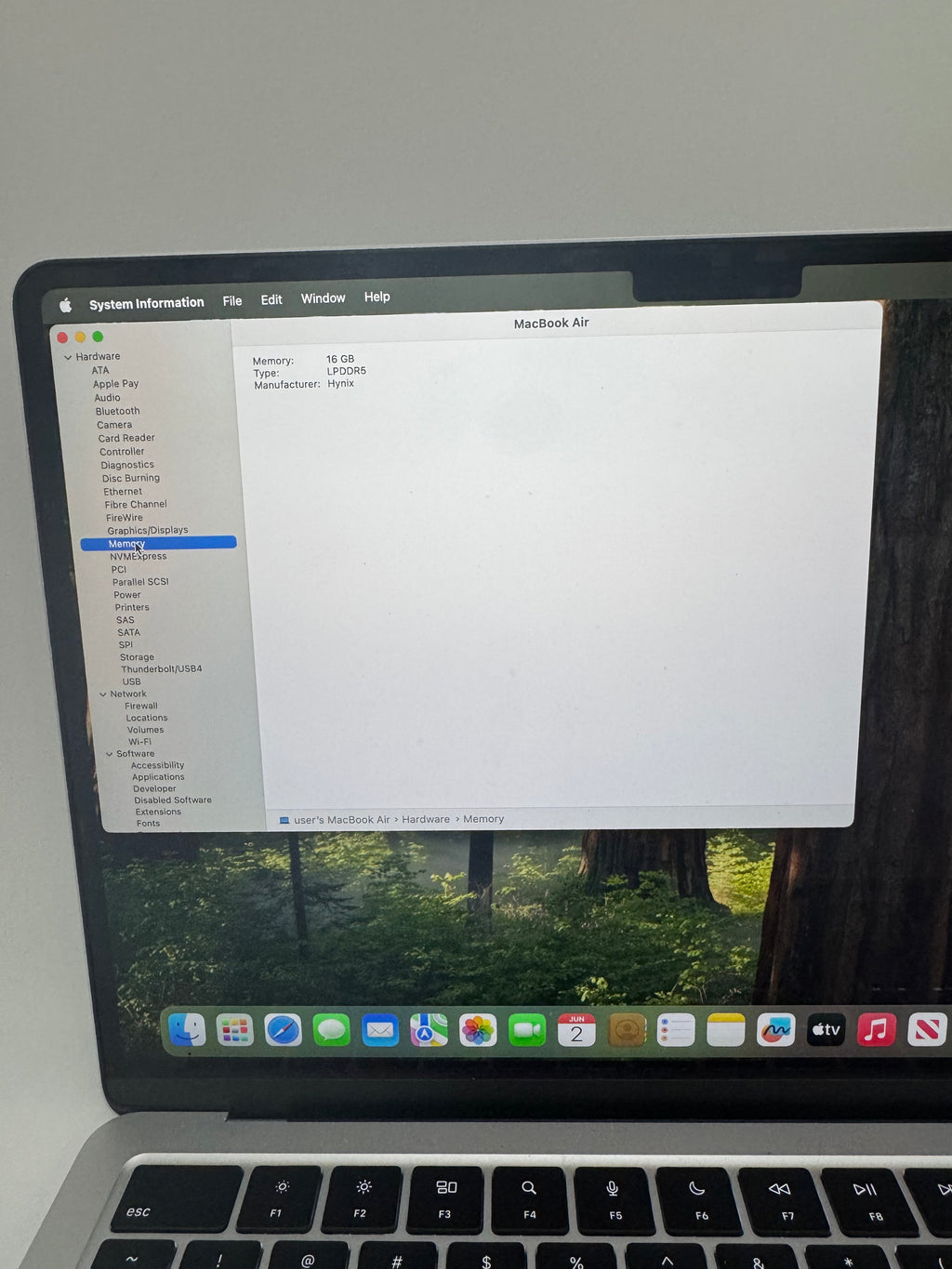 Apple MacBook Air 15-inch M4 A3240 2025 16GB RAM 256GB Silver Used A