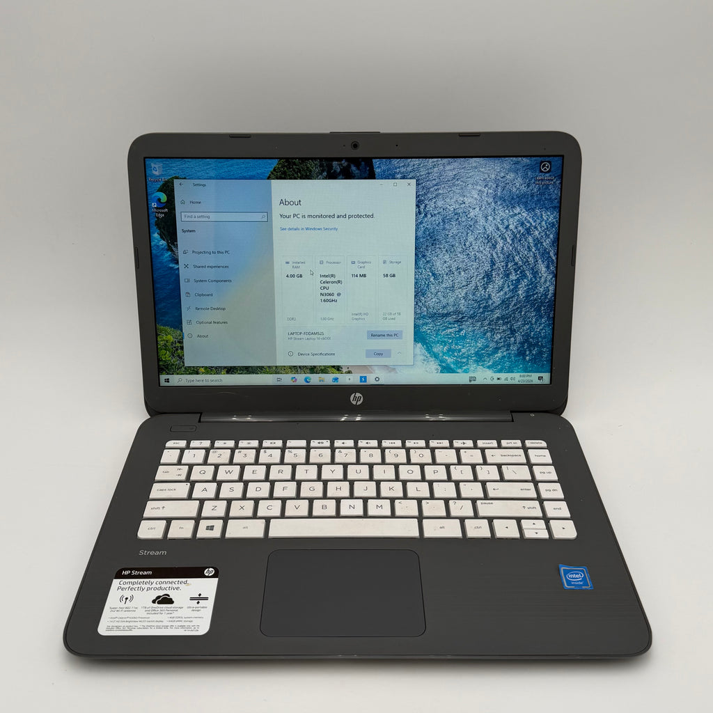 HP 14-cb012dx Laptop Gray Intel Celeron 1.6 GHz 4GB RAM 64GB