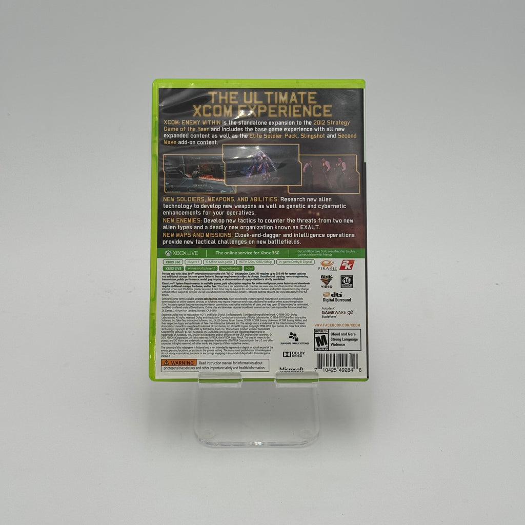 XCOM: Enemy Within Commander Edition, Xbox 360, Pre-Owned