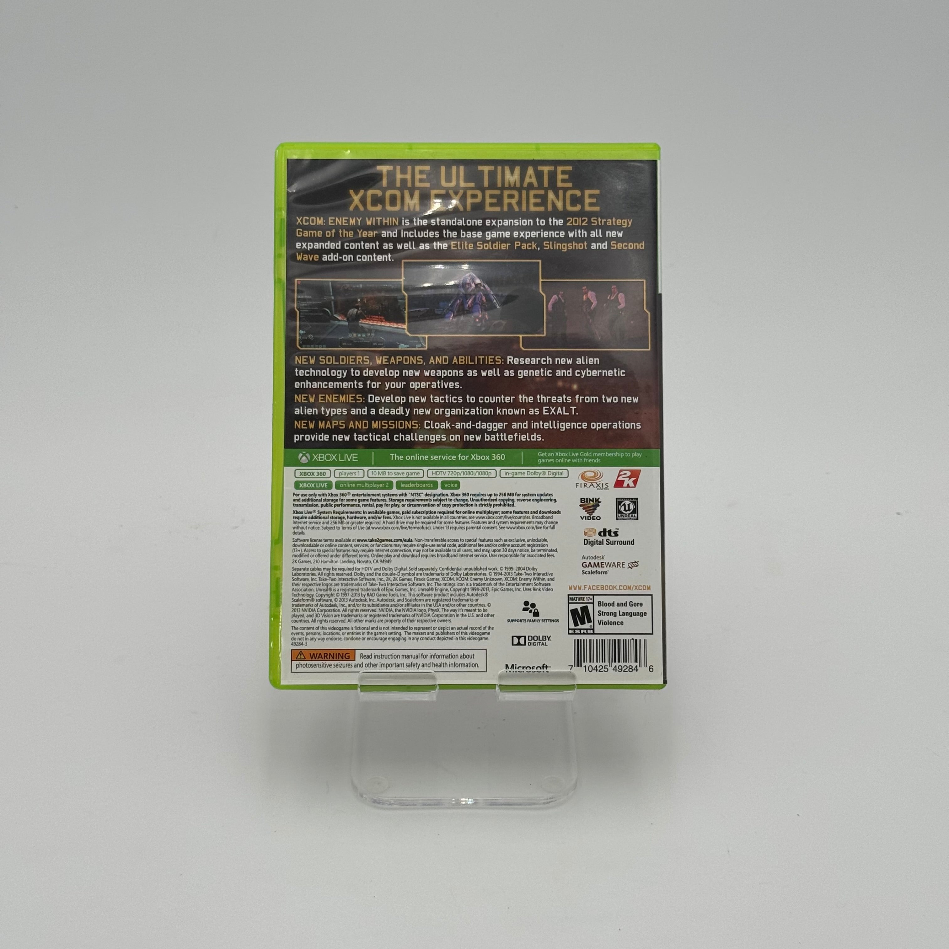 XCOM: Enemy Within Commander Edition, Xbox 360, Pre-Owned