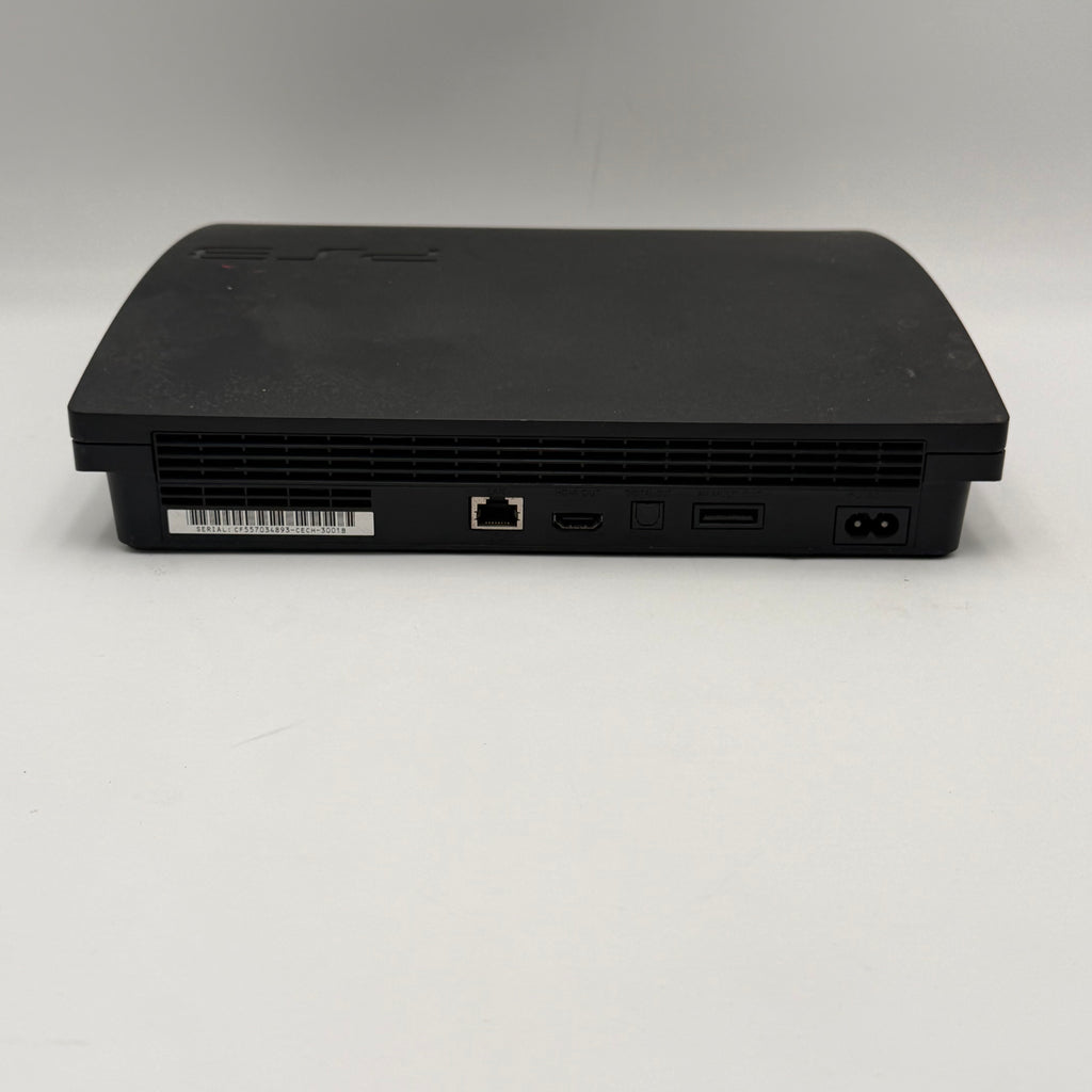Sony PlayStation 3 Slim CECH-2001B Black Video Game System Broken