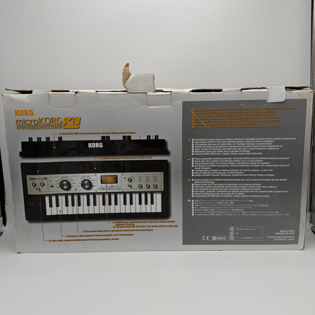 Korg microKORG XL Synthesizer With Vocoder Mic + Power Supply -  Fully Tested