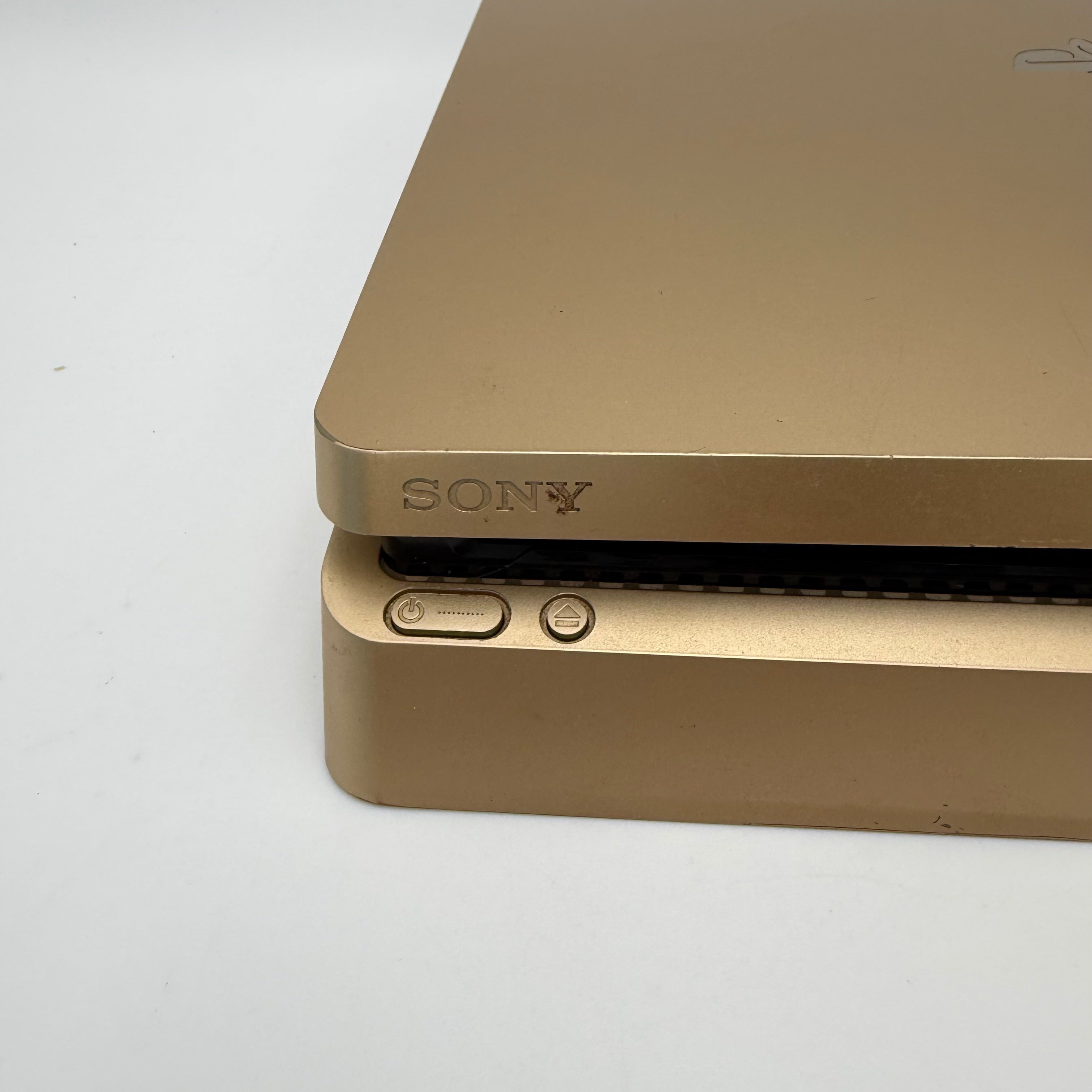 Sony PlayStation 4 PS4 CUH-2015B 1TB Limited Edition Gold Console - READ