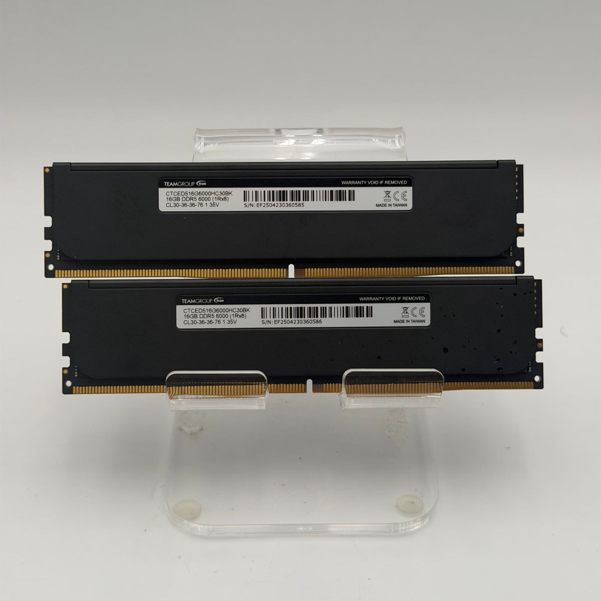 t create Expert DDR5 6000MHz 16GBx2 Black RAM Used - A