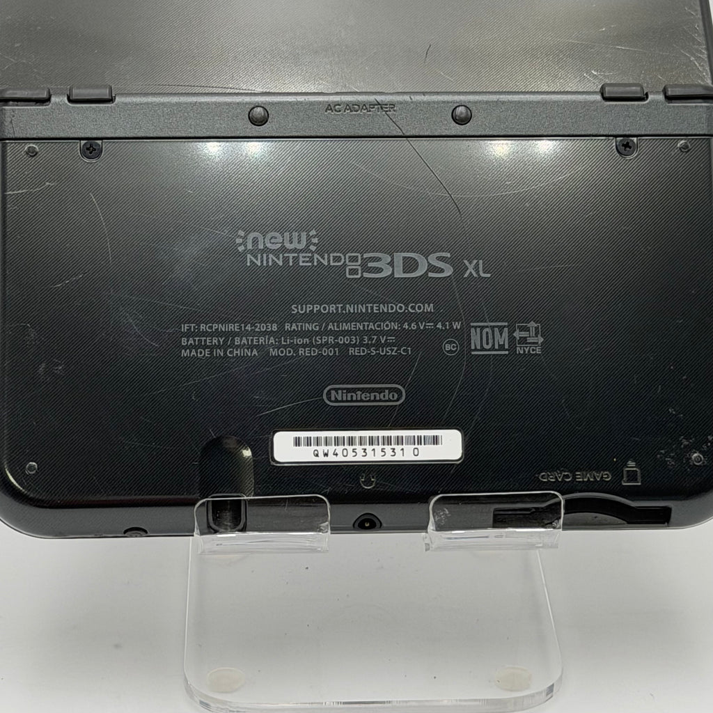 New Nintendo 3DS XL Black RED-001 - For Parts / Repairs