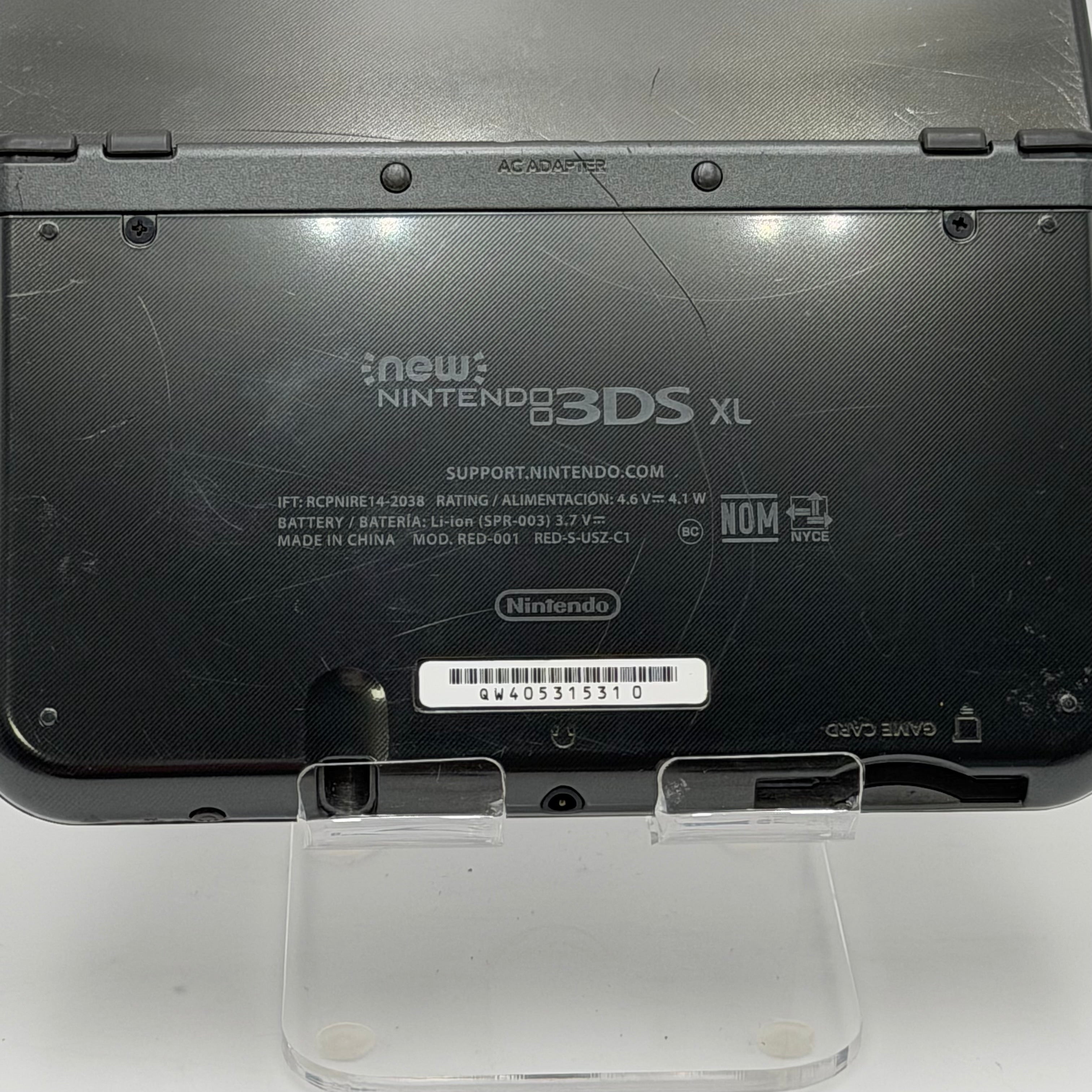 New Nintendo 3DS XL Black RED-001 - For Parts / Repairs