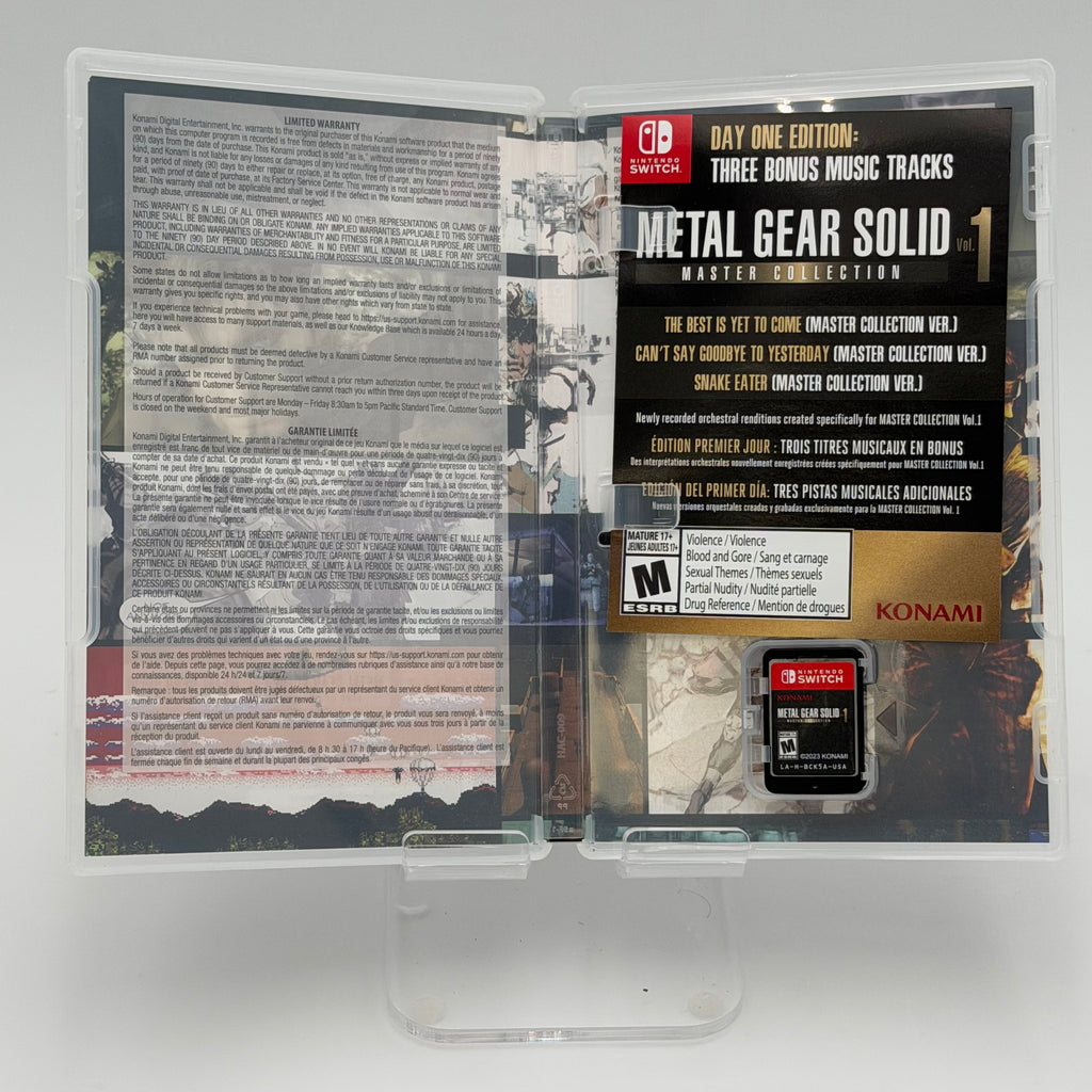 Nintendo Switch Metal Gear Solid Vol 1 Master Collection Used