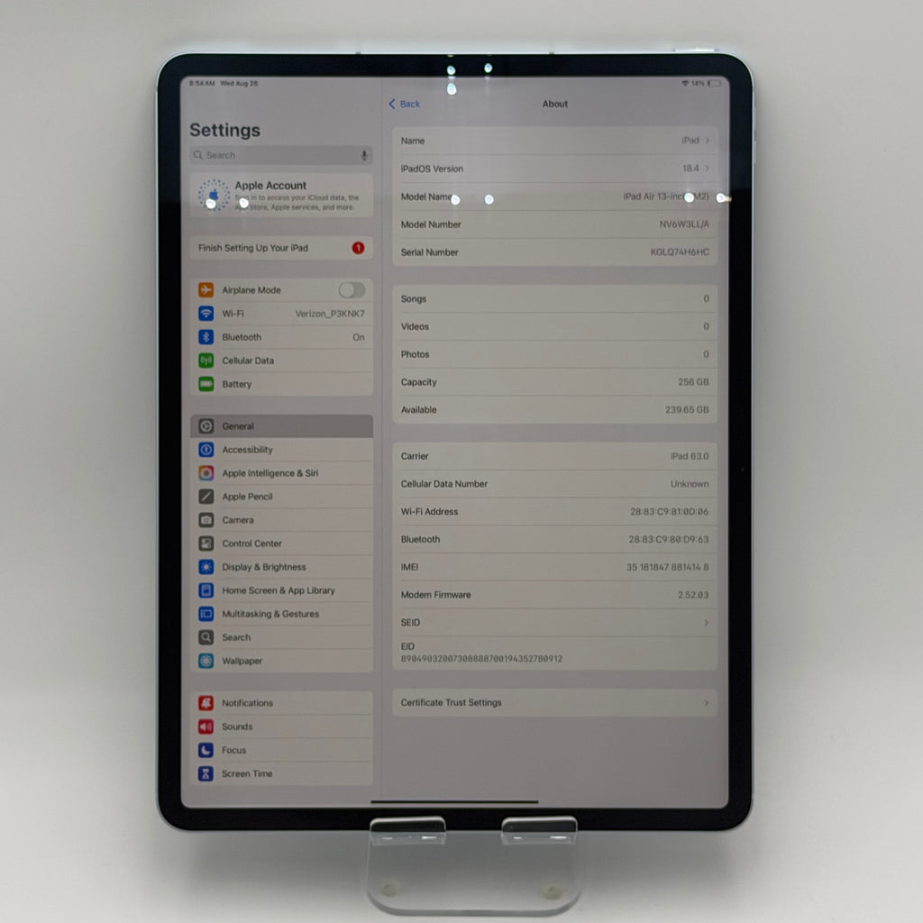 Apple iPad Air 13-inch M2 A2899 Tablet - Used - A