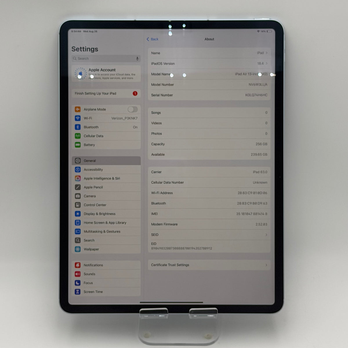 Apple iPad Air 13-inch M2 A2899 Tablet - Used - A