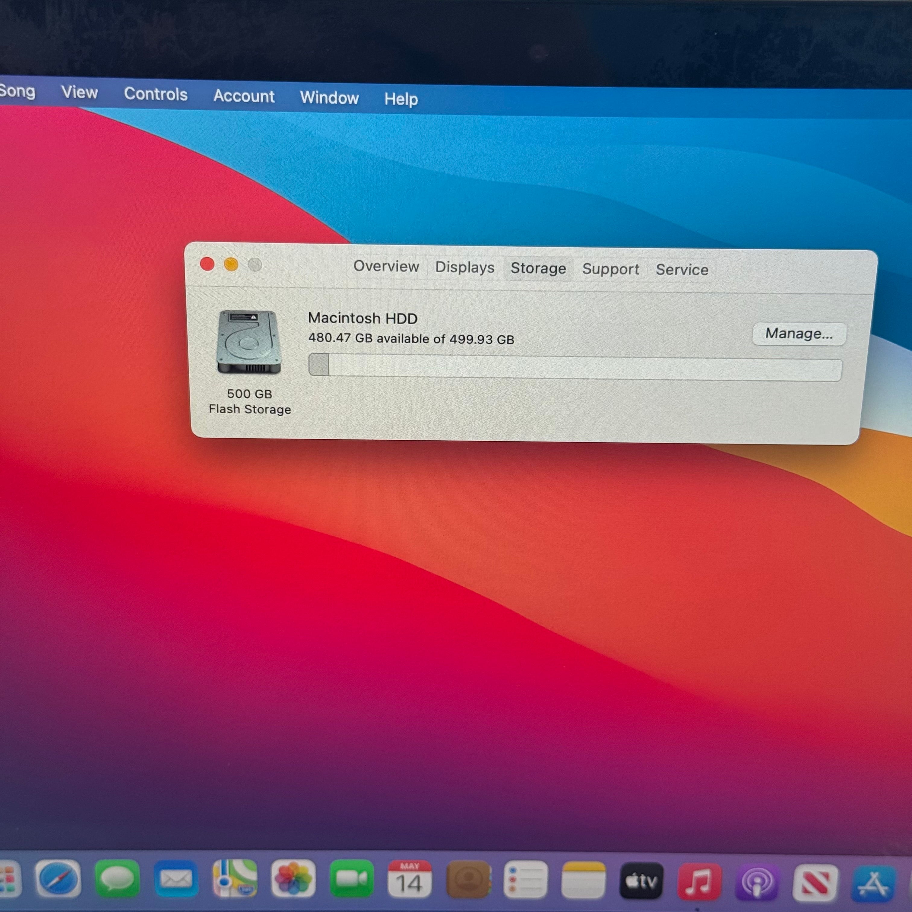 Apple MacBook Pro 13" (A1502) 2013 8GB RAM 500GB 2.6 GHz Dual-Core Intel Core i5 Silver