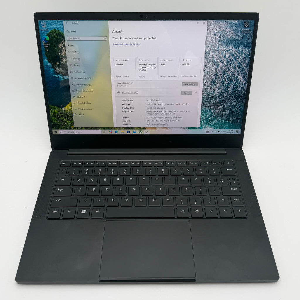 Razer Blade Stealth 13" (2020) RZ09-0310 - i7-1065G7 - GTX 1650 Ti - 16GB RAM