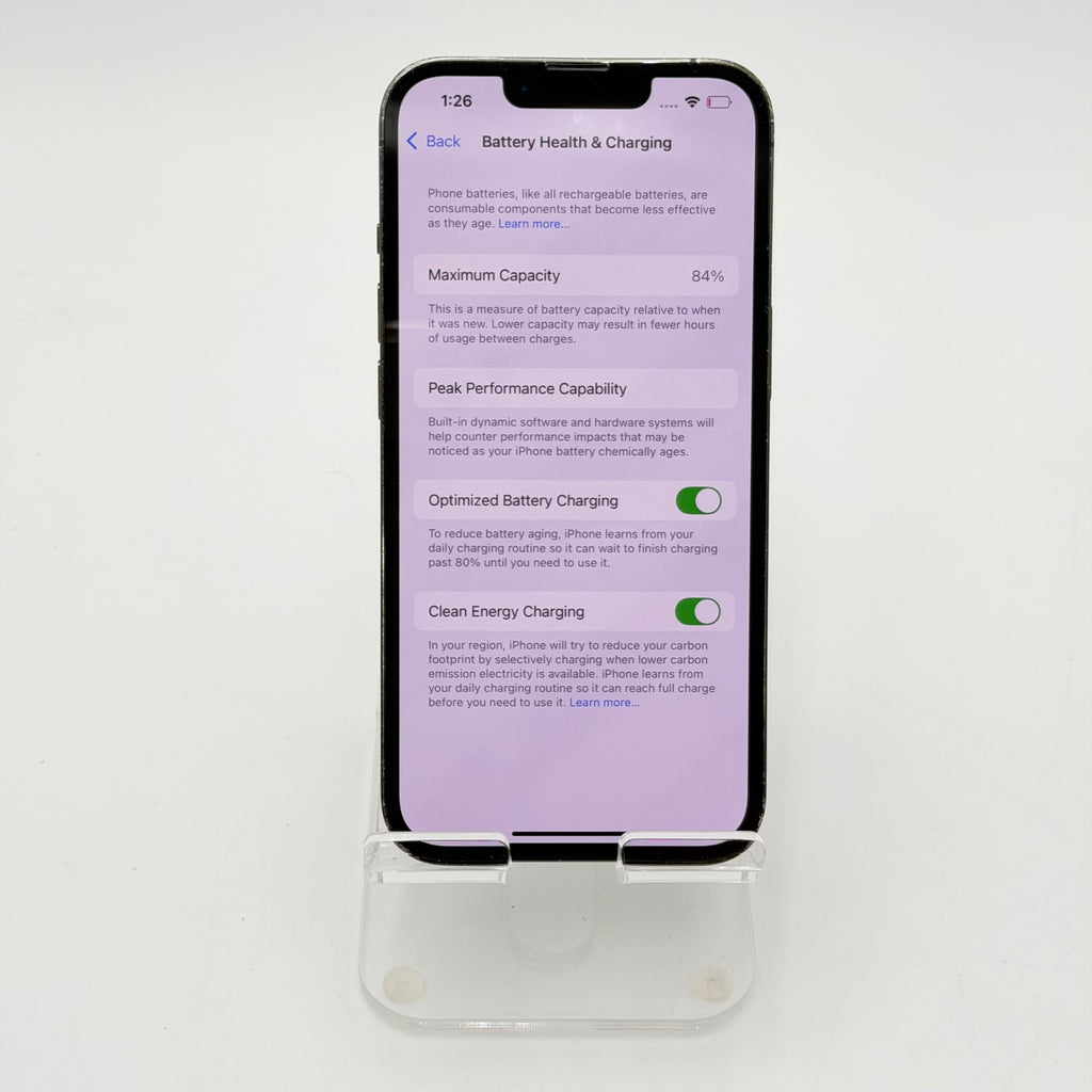 Broken Unlocked Apple iPhone 13 Pro - 128GB - Green - Cracked Rear Camera - Back