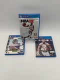PS4 Madden NFL 21 w/ UFC 3 & NBA 2K21 - Used B - Tested Works