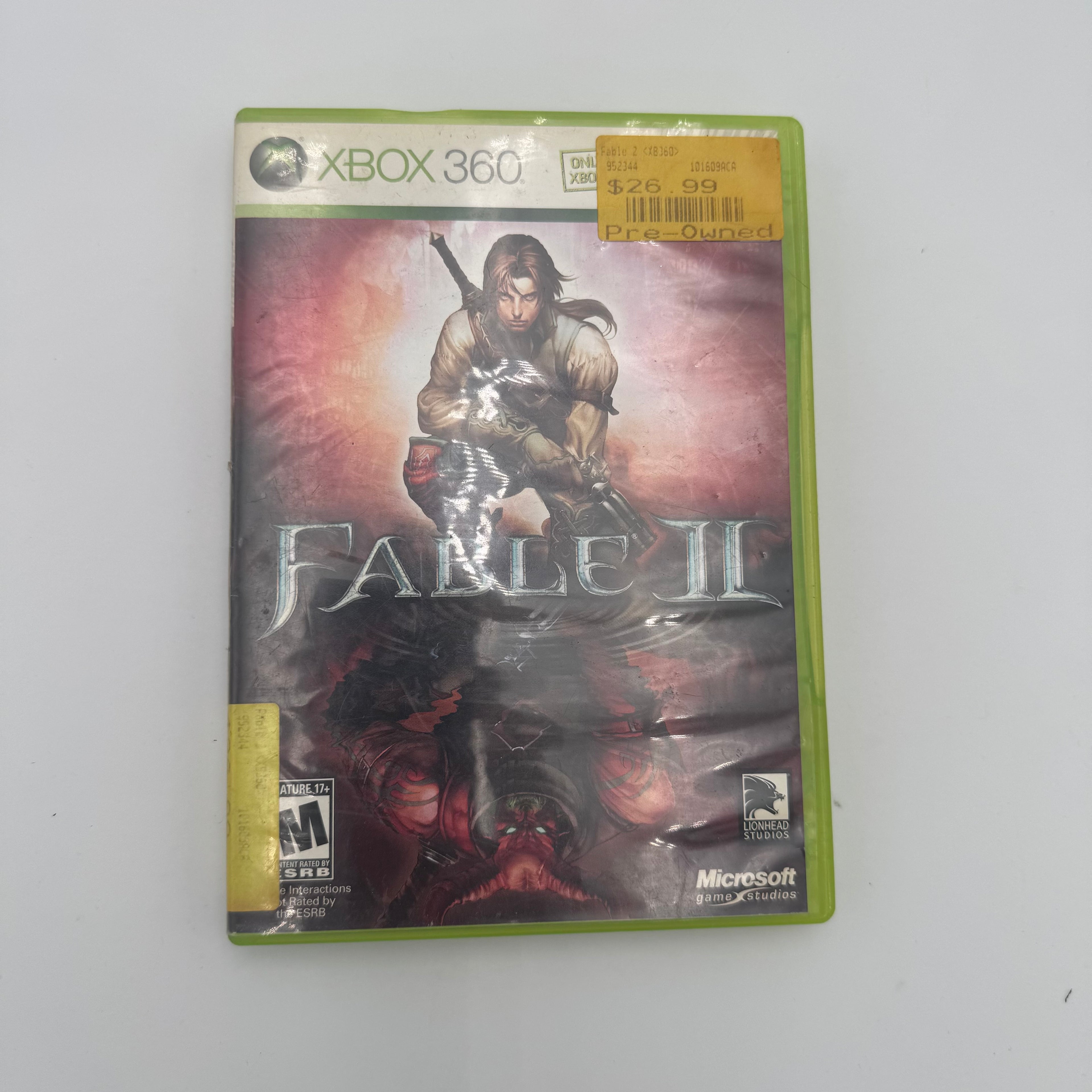 Fable II Microsoft Xbox 360 Video Game Complete w/ Case, Manual & Inserts - Green