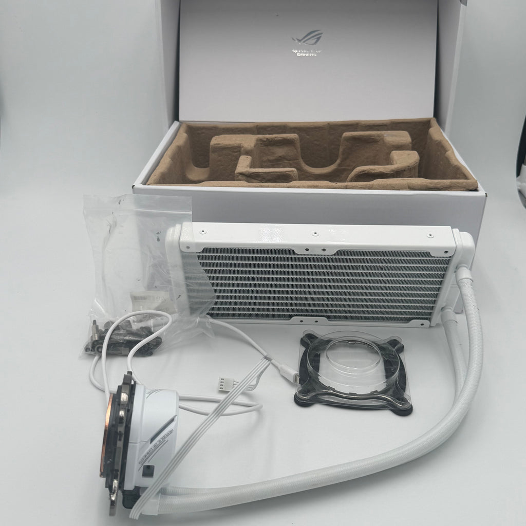 ASUS ROG STRIX LC 240 RGB White Edition Liquid CPU Cooler **READ**