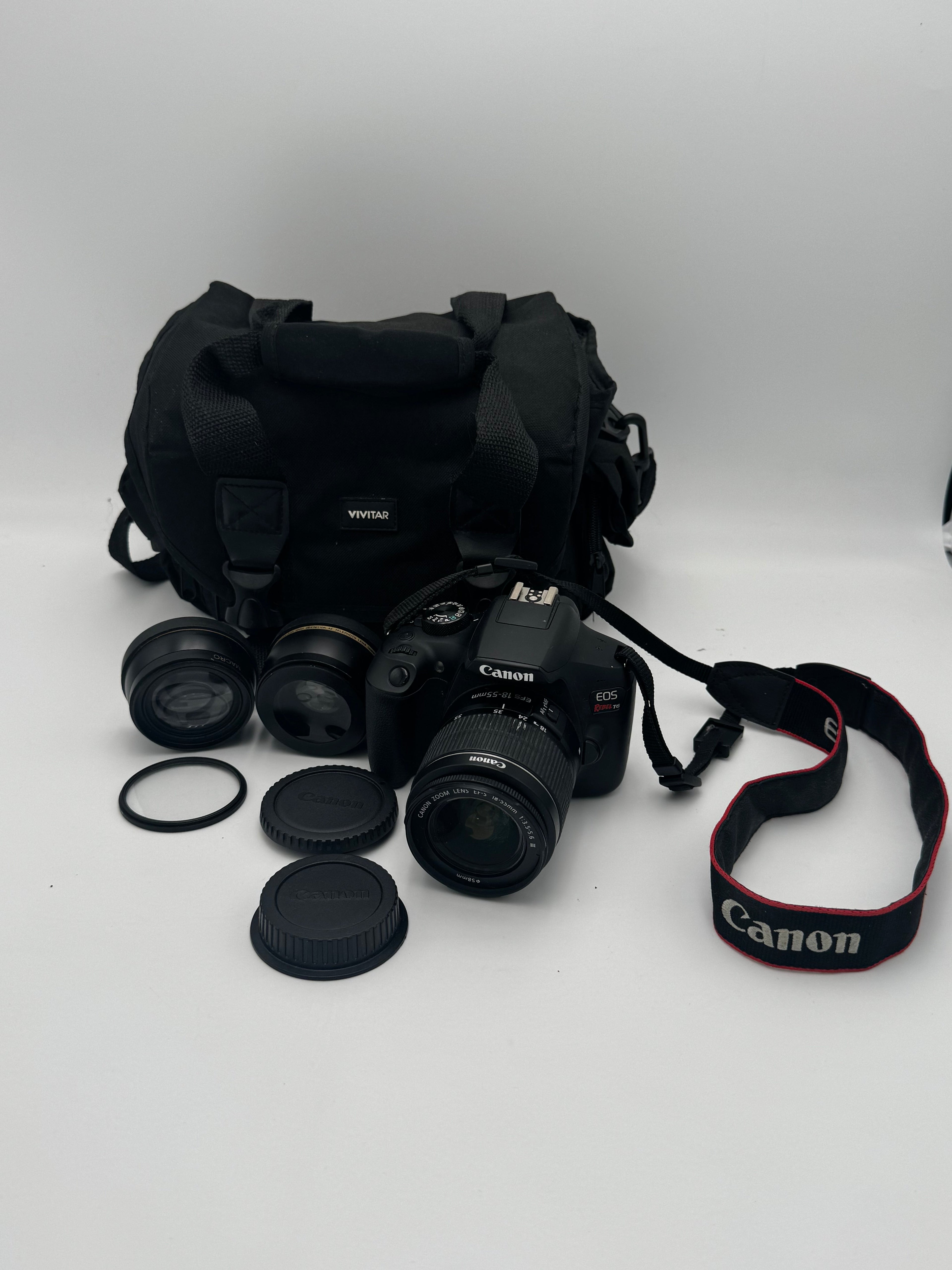 Canon EOS Rebel T6 Digital Camera w/ EFS 18-55mm lens DSLR Kit