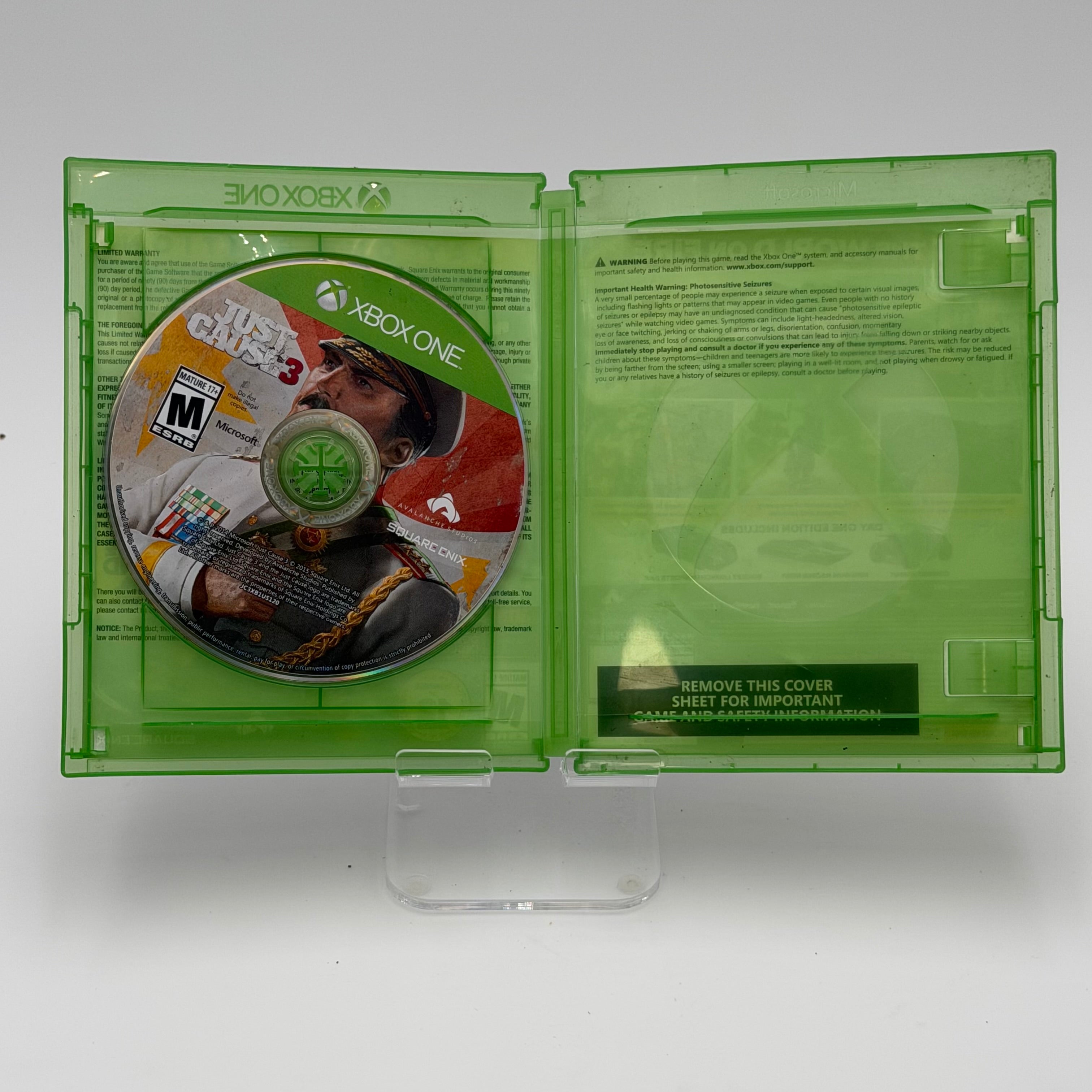 Just Cause 3: Day One Edition (Microsoft Xbox One, 2015) - Complete