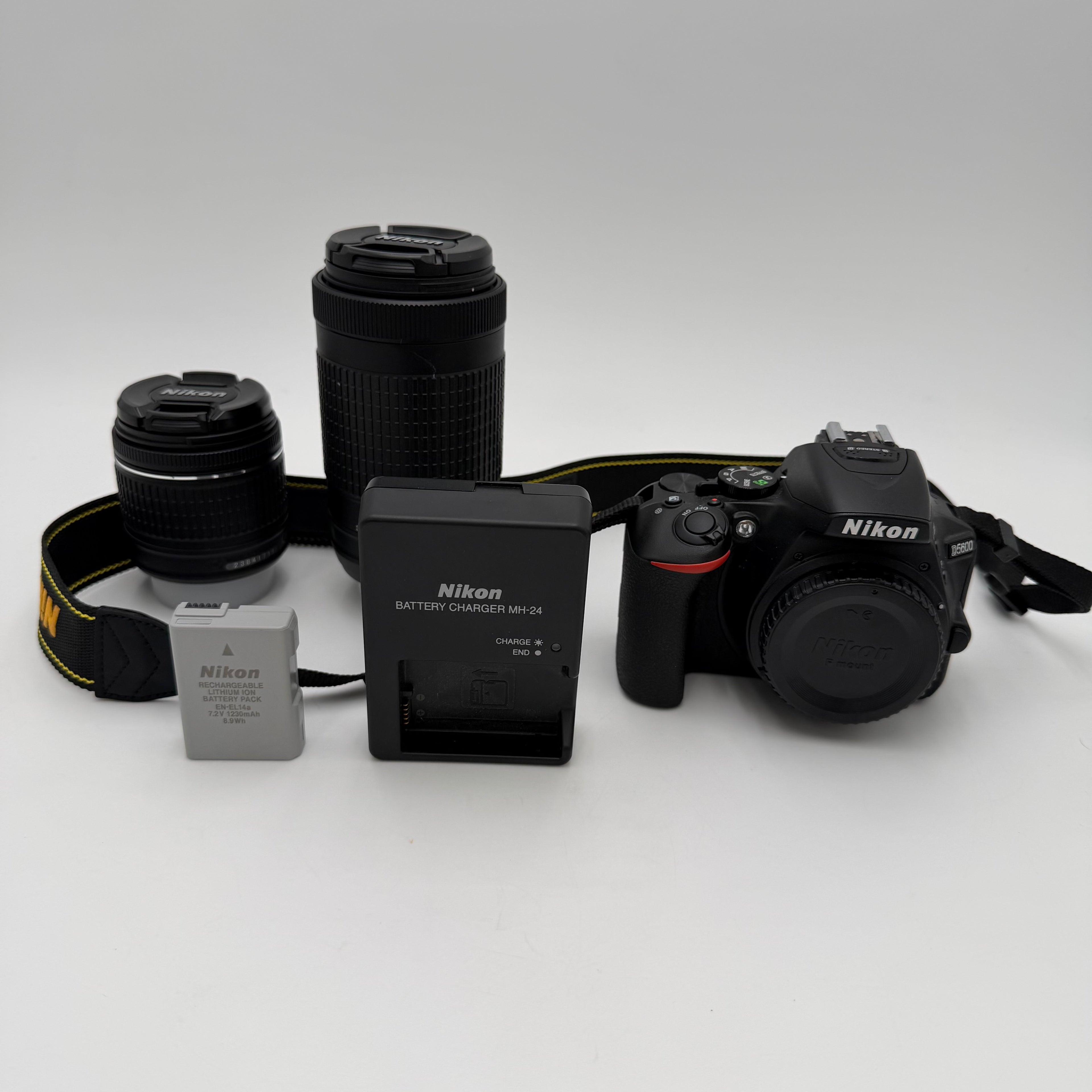 Nikon D5600 24.2 MP DSLR Camera - Black w/ 18-55mm, 70-300mm - FREE SHIPPING