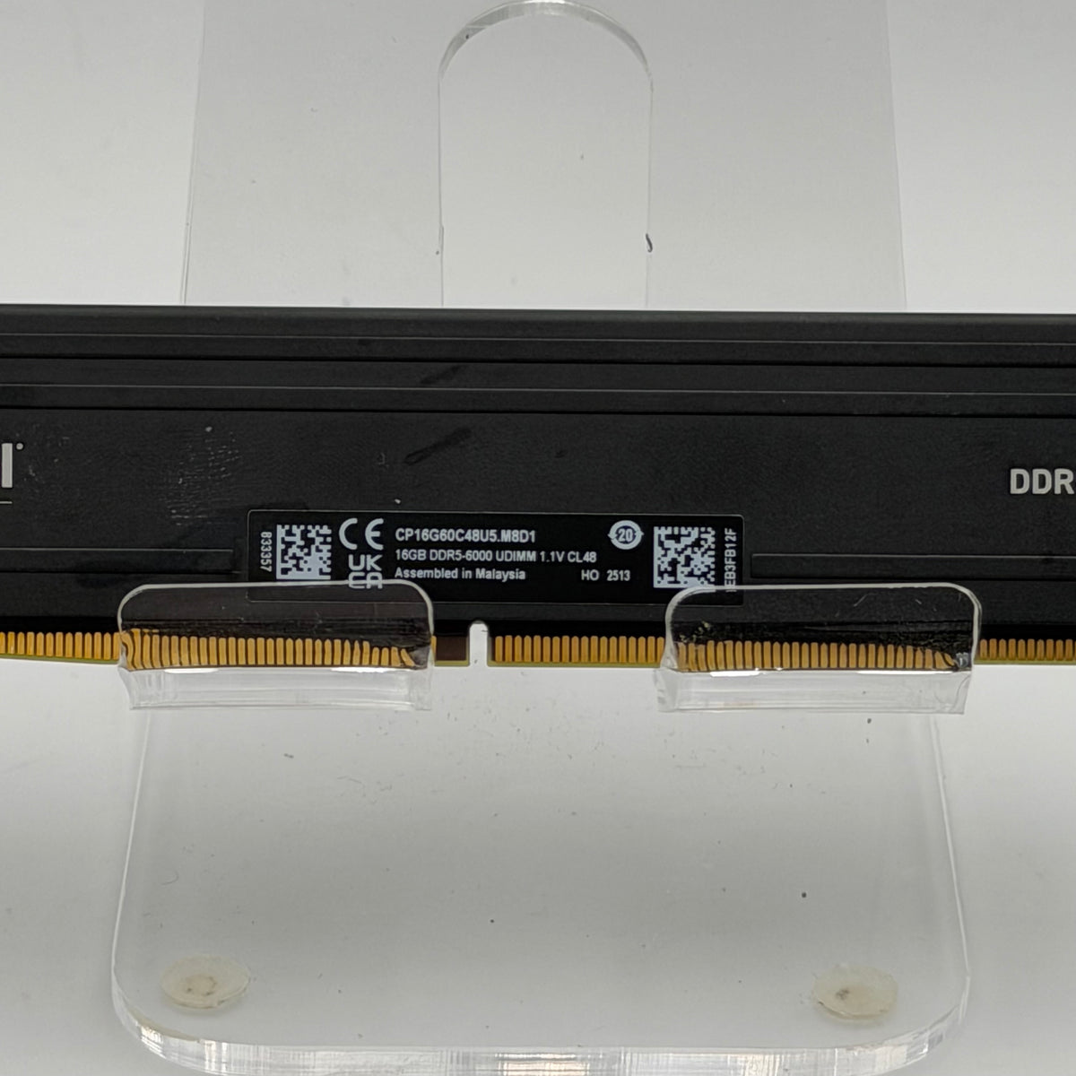 Crucial DDR5 Pro 16GB DDR5-6000 CP16G60C48U5 Black Used - B