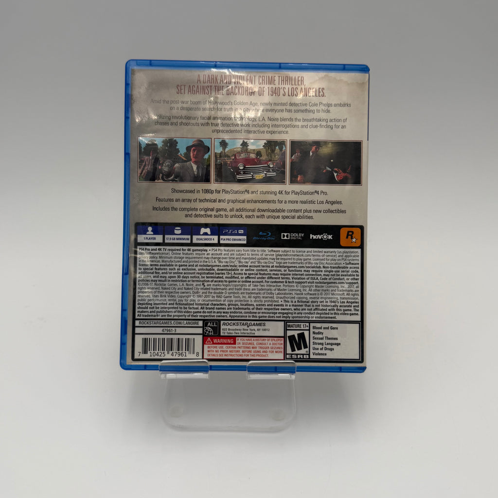 L.A. Noire (Sony PlayStation 4, 2017)