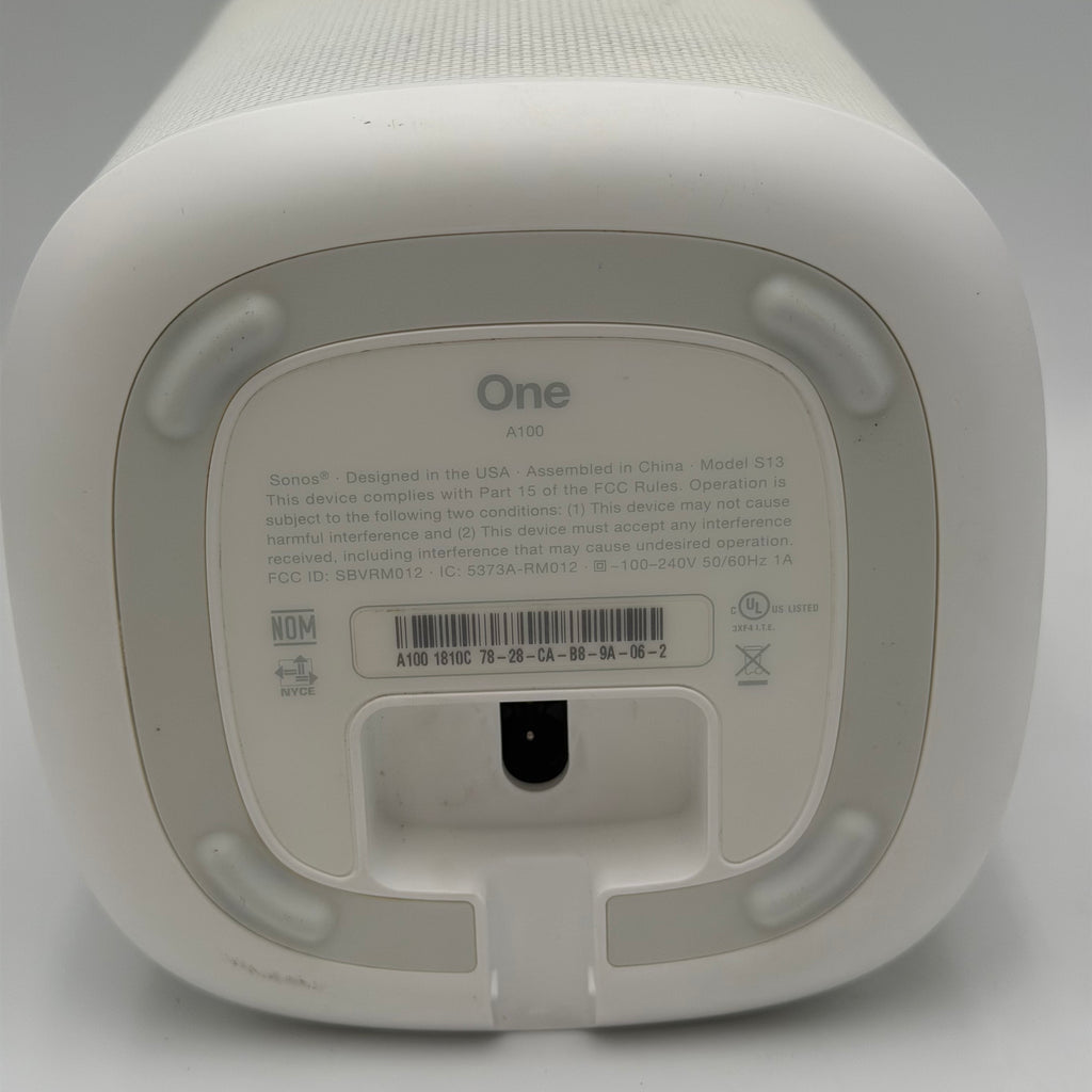 Sonos One A100 Speaker White Used - A