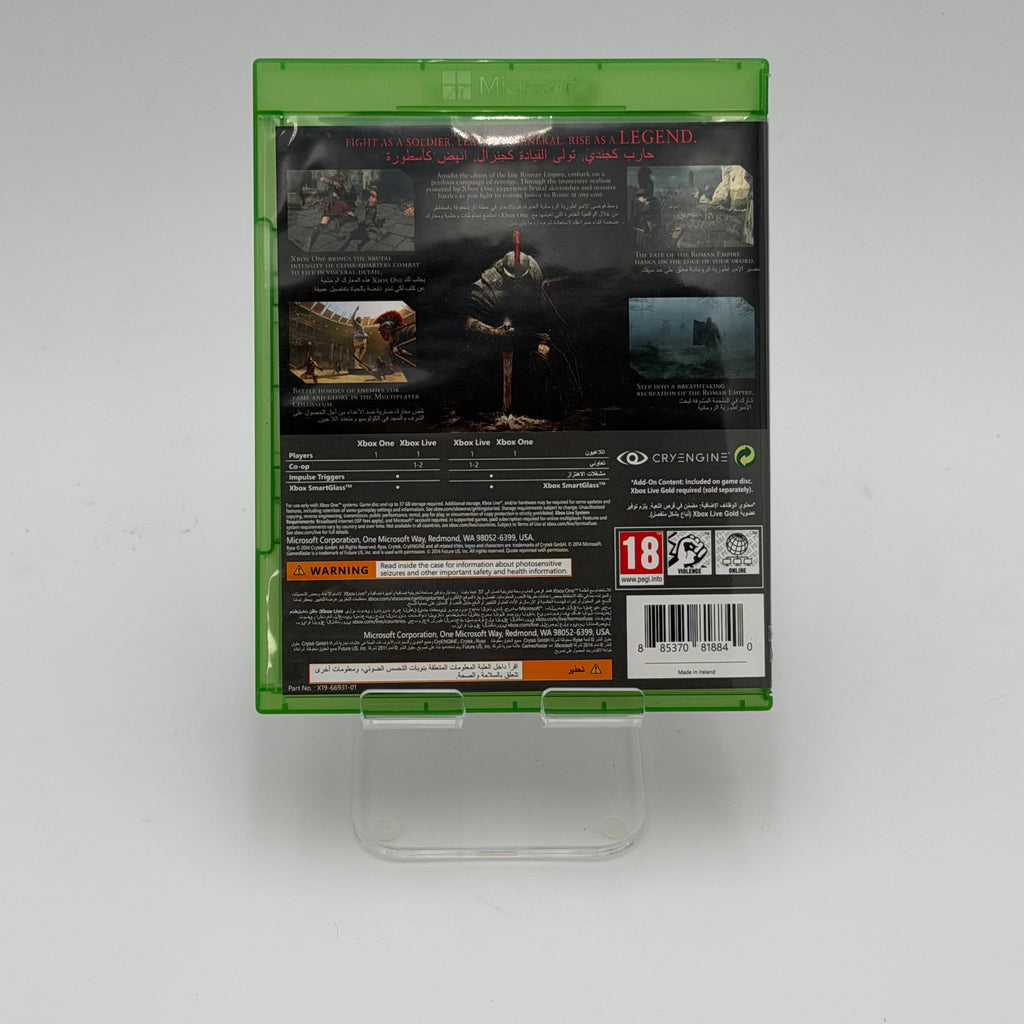 Xbox One Ryse: Son of Rome Video Game - Used - A