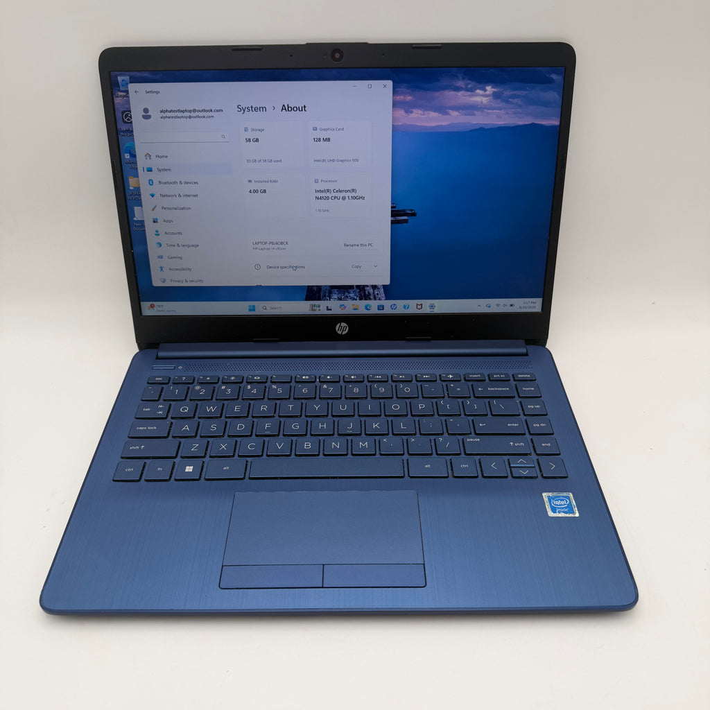 HP 14-cf2111wm Laptop - Used A Blue