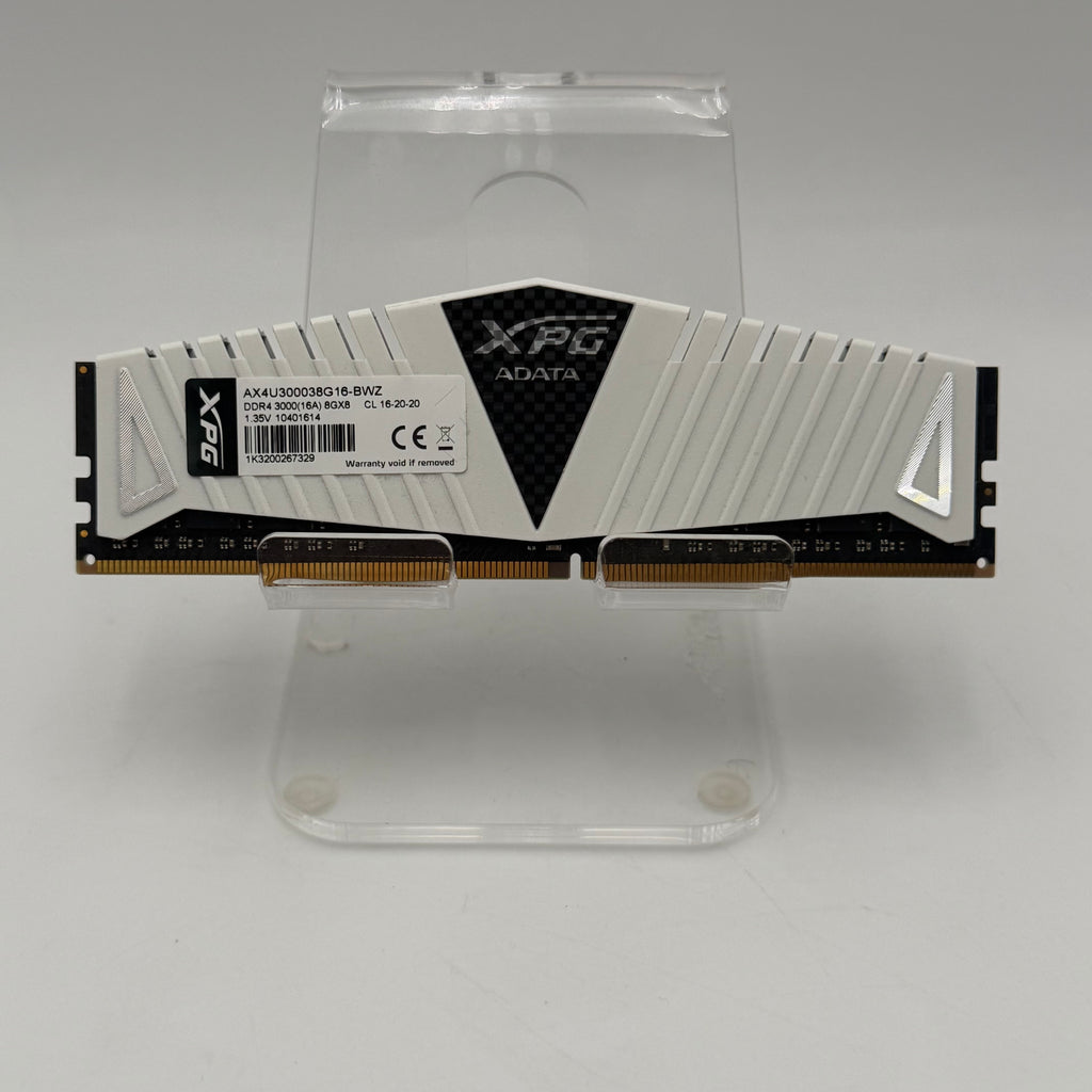XPG ADATA 8GB DDR4 3000MHz RAM 1x8GB White AX4U300038G16-BWZ
