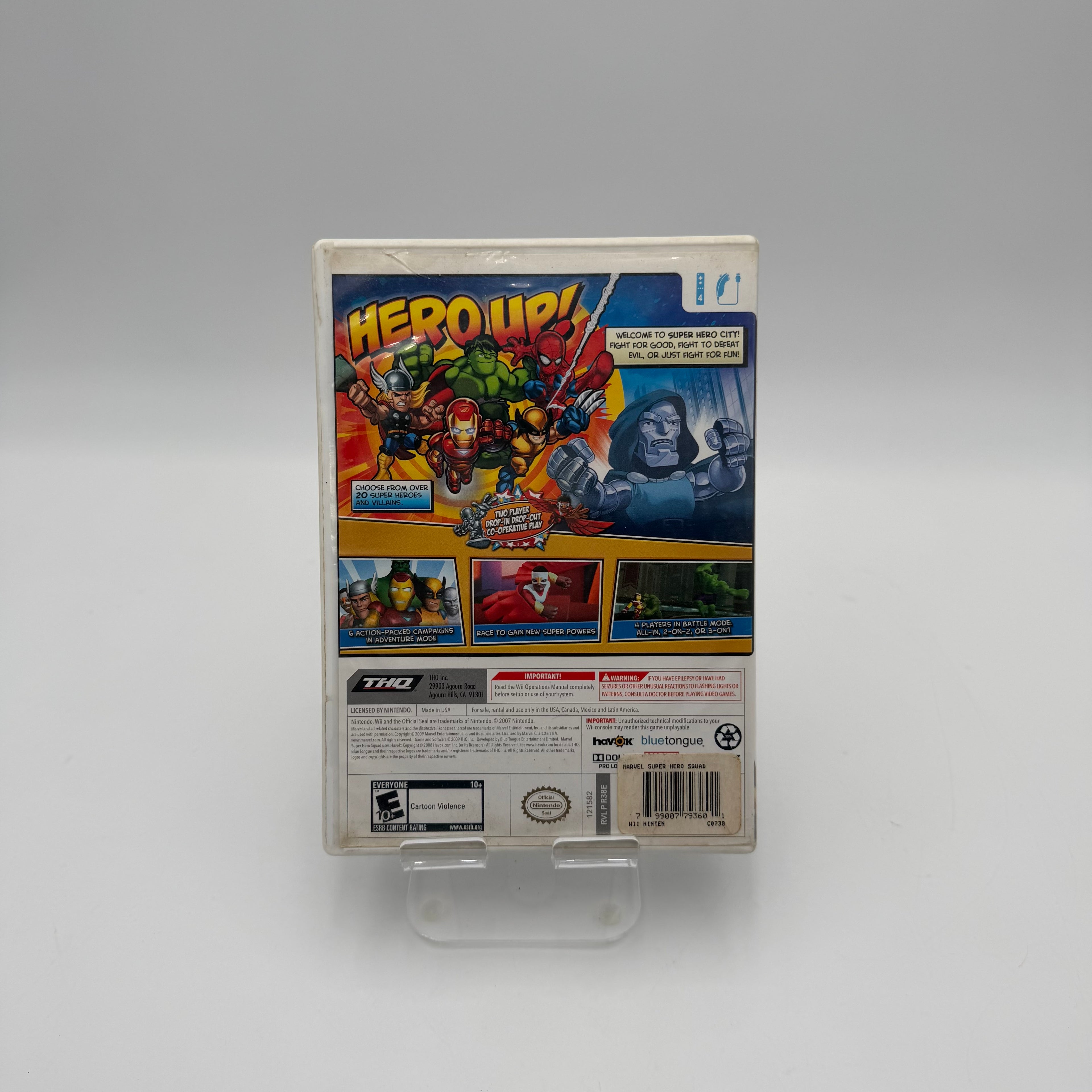 Nintendo Wii Marvel Super Hero Squad - Tested/Working