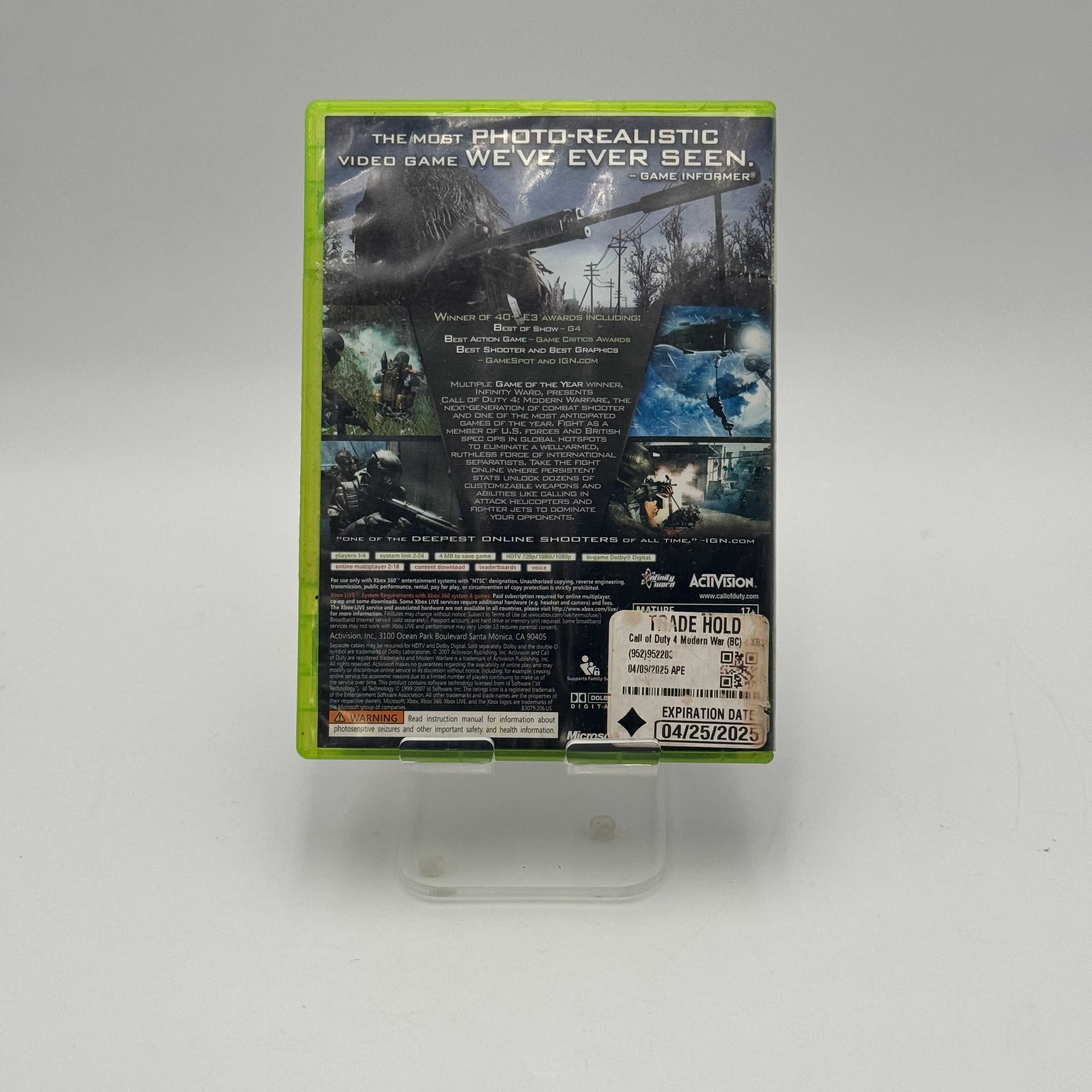 Microsoft Xbox 360 Call of Duty 4: Modern Warfare