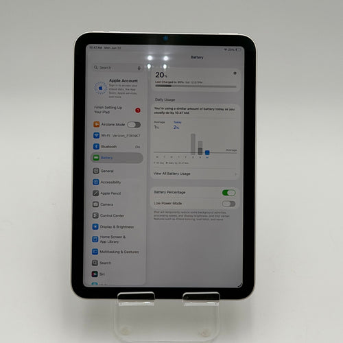 Apple iPad mini (6th Generation) A2567 64 GB, Wi-Fi Only, 8.3 in - Space Gray