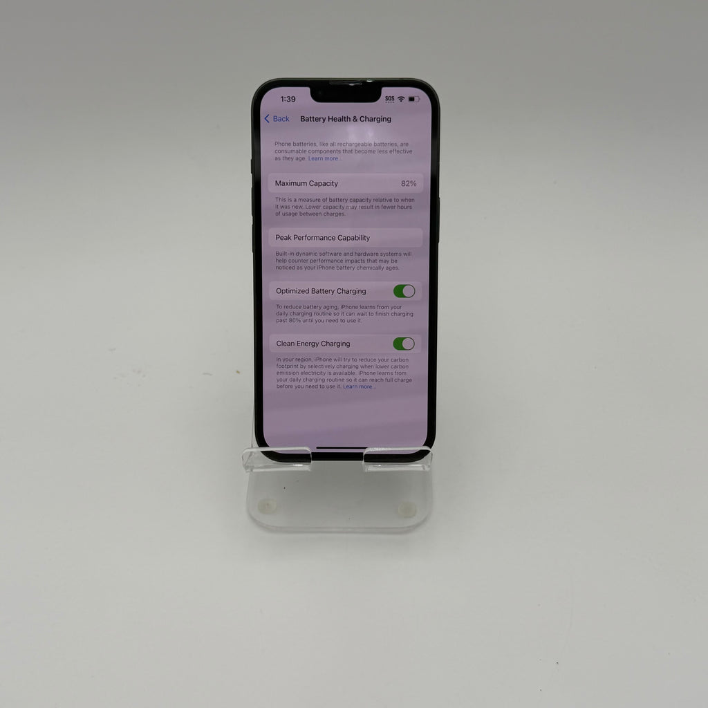 T-Mobile Apple iPhone 13 128GB Green MNGD3LL/A - 82% battery health